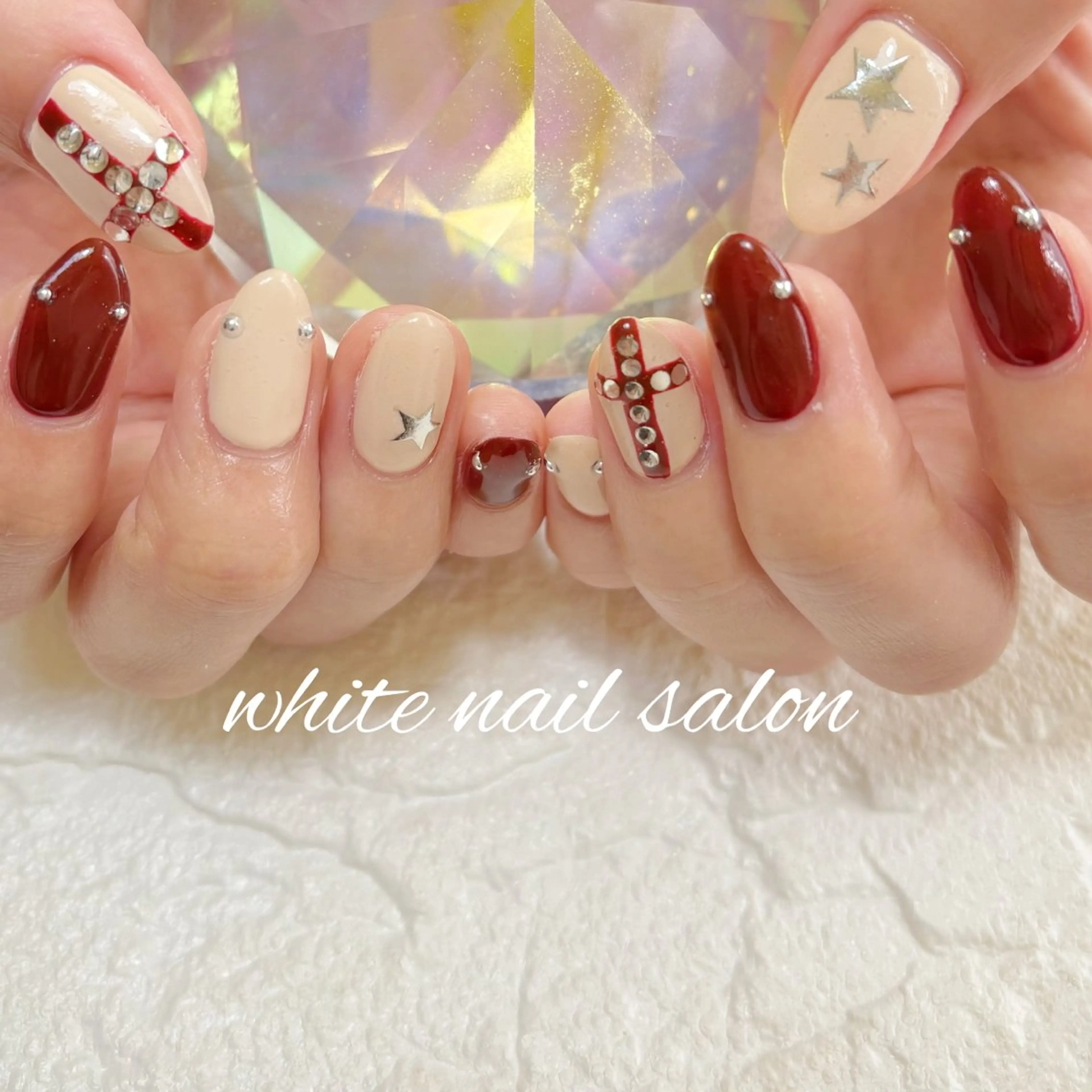 ネイル フットネイル ラメ(グリッター) 持ち込み white nail salonのネイルデザイン