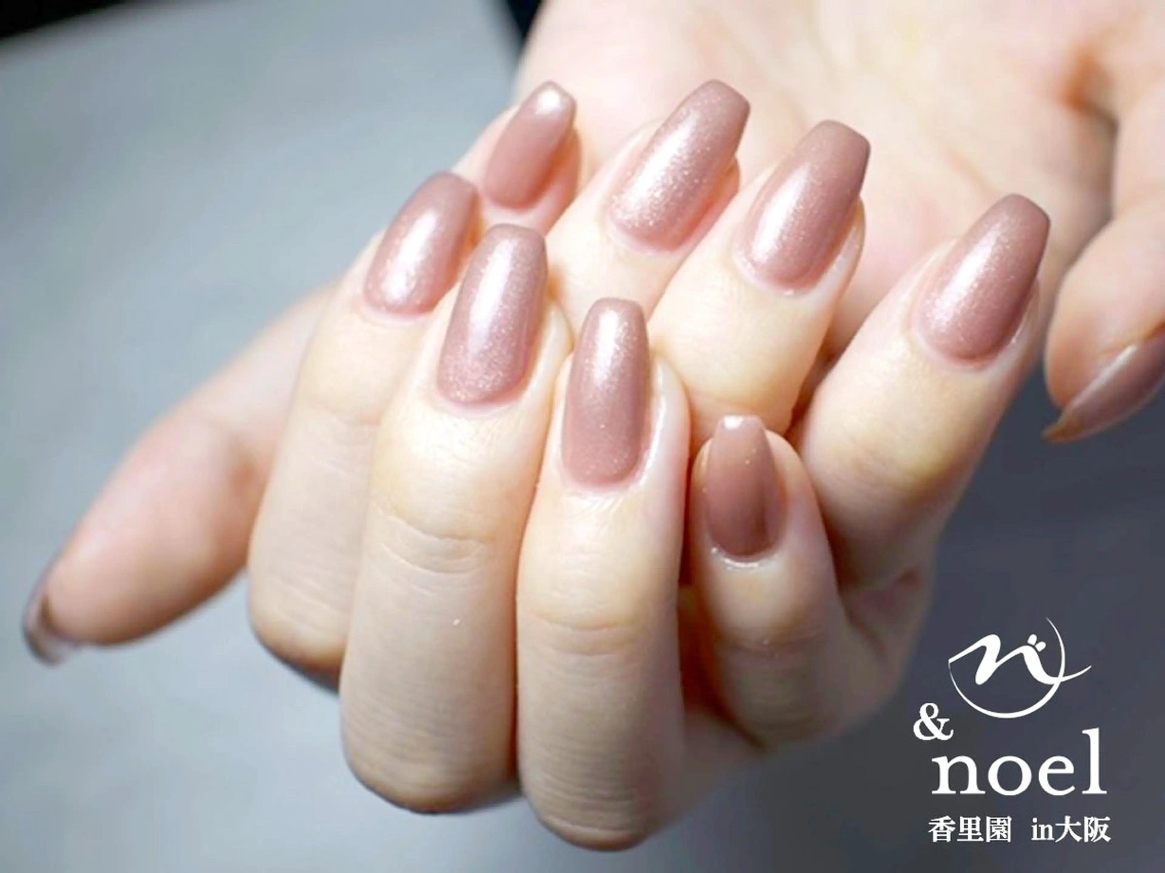 ネイル オフィスネイル ワンカラーネイル ピンク ピンクベージュ シンプルネイル Nailsalon Noël所属・Nailsalon &Noelのネイルデザイン