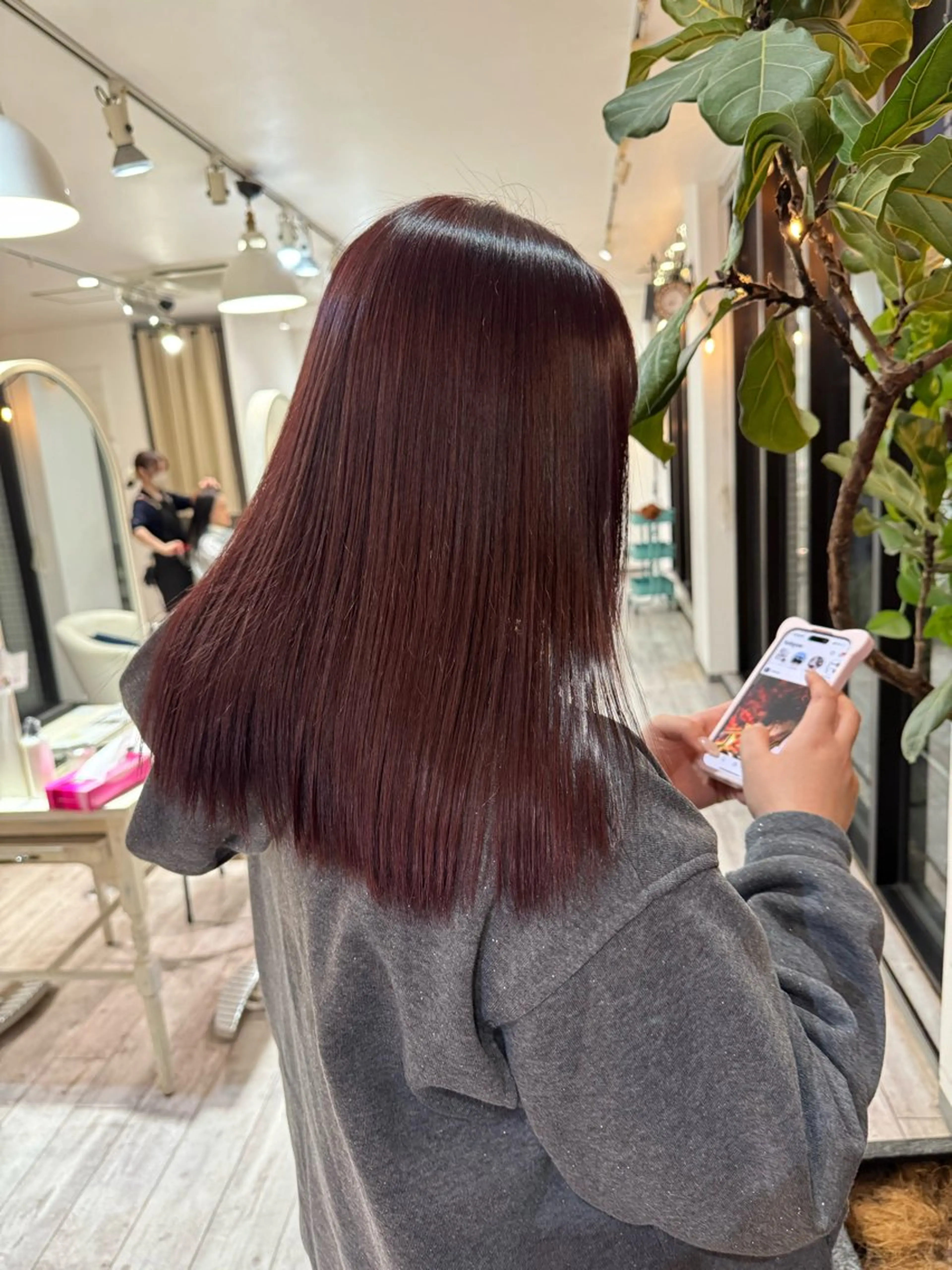 カラー ブリーチ ブラウンカラー ダブルカラー ブリーチなしカラー KON所属・KON /nozomiのヘアスタイル