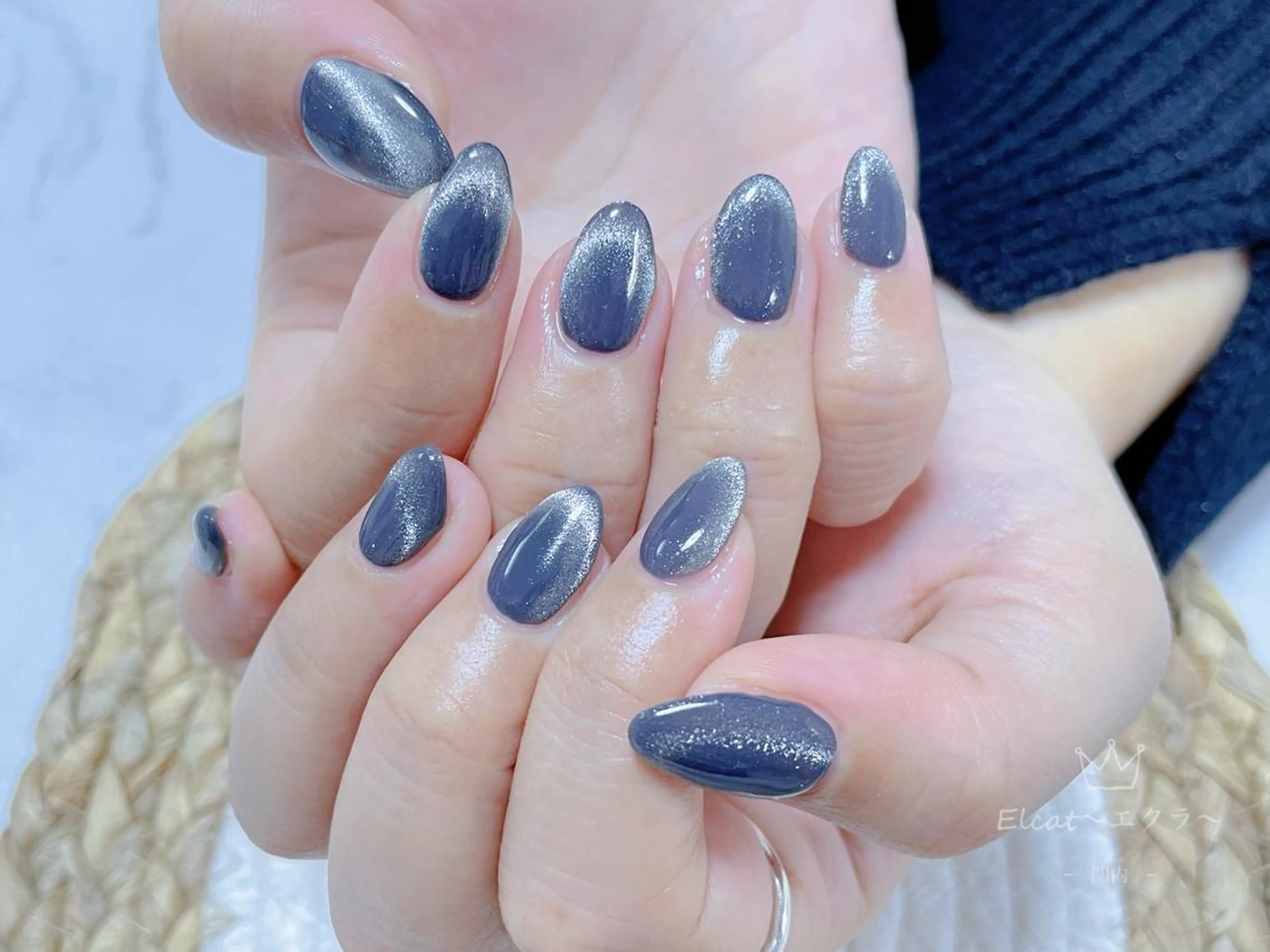 ネイル グラデーション マグネットネイル ネイルサロン エクラ 🌹【スカルプ専門】のネイルデザイン