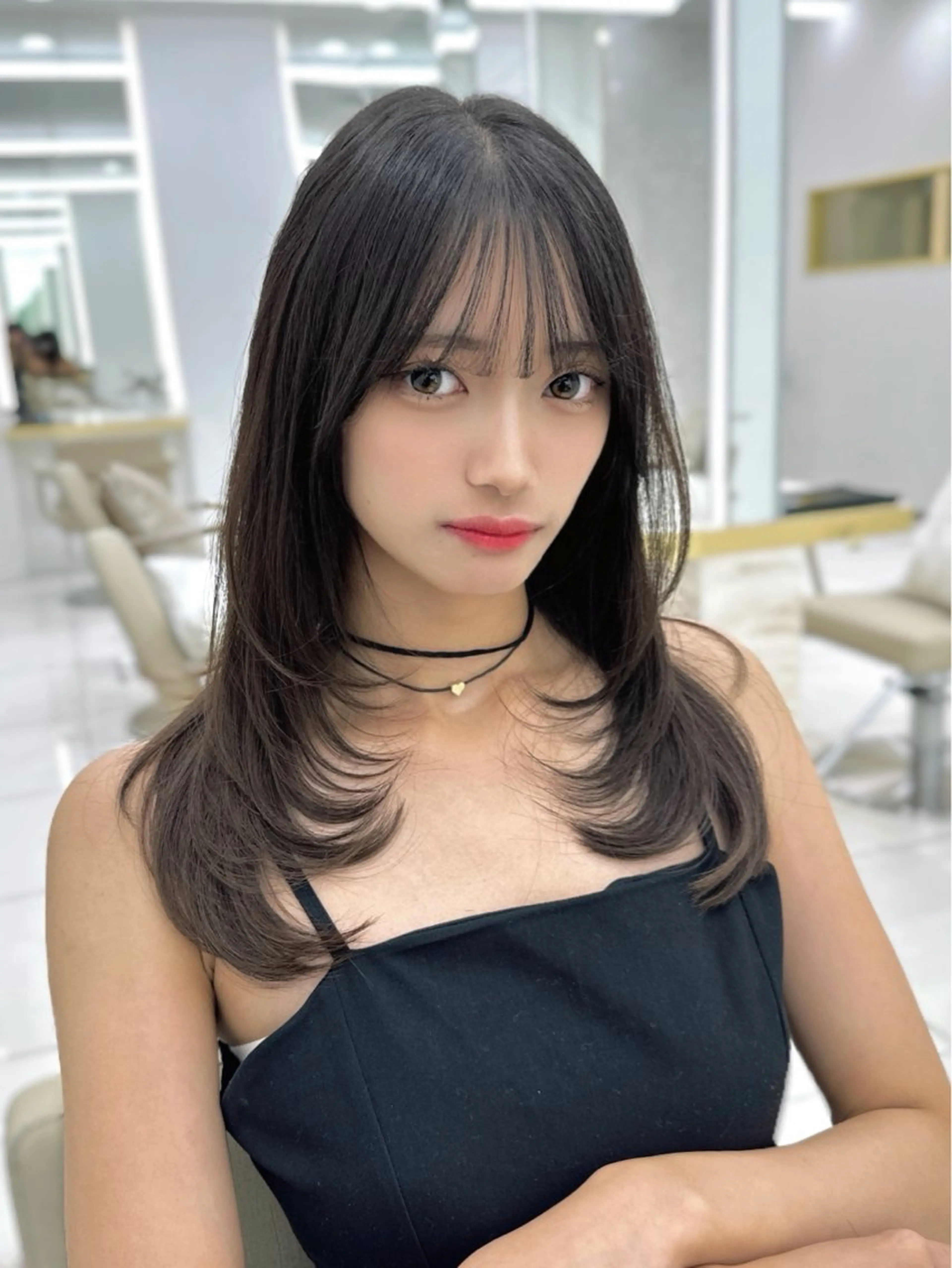 セミロング カラー MAEUL   NAGOYA所属・kaho /レイヤーカットのヘアスタイル