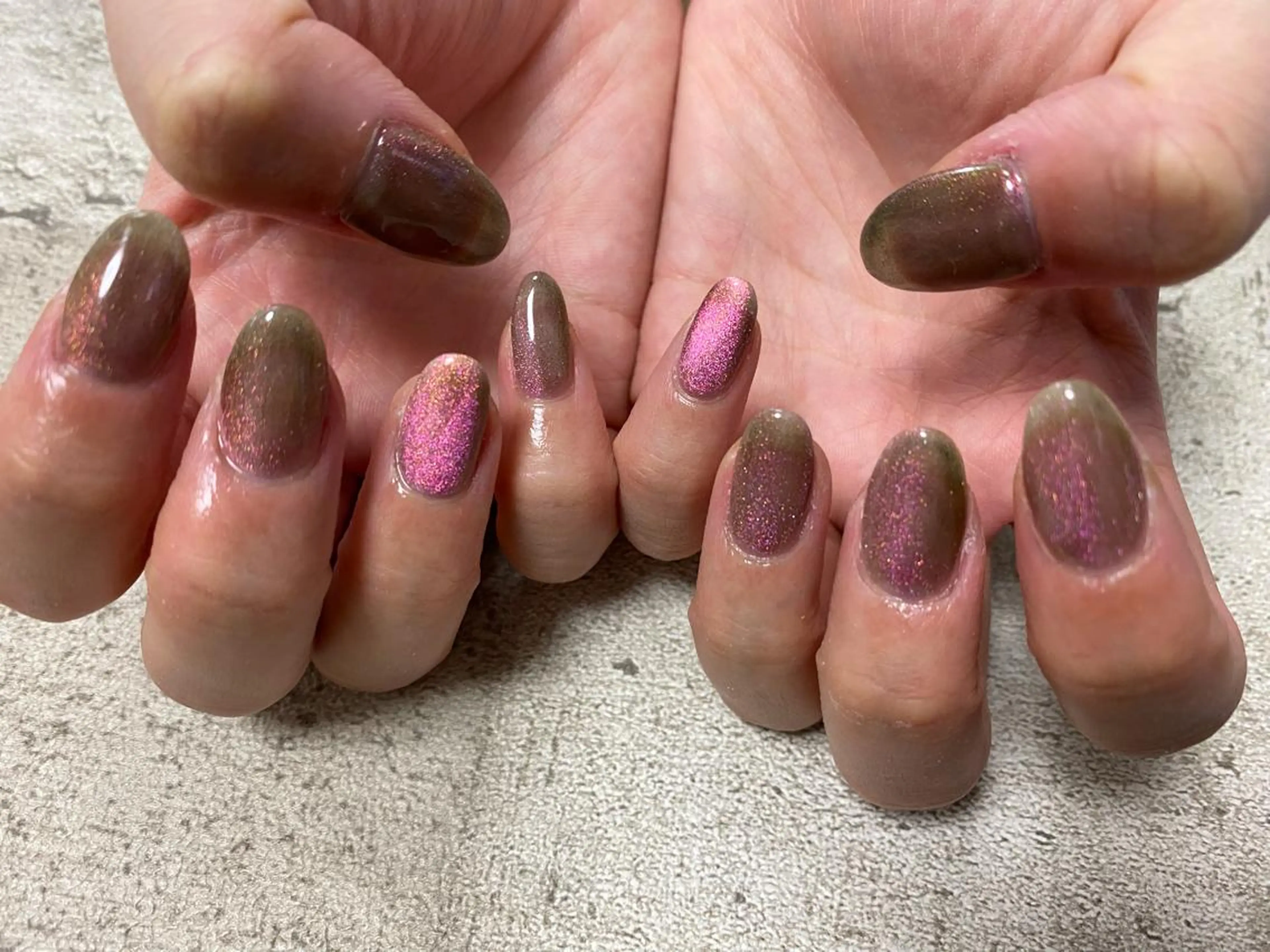 ネイル マグネットネイル ハンドネイル Mogu nail 二子玉川のネイルデザイン