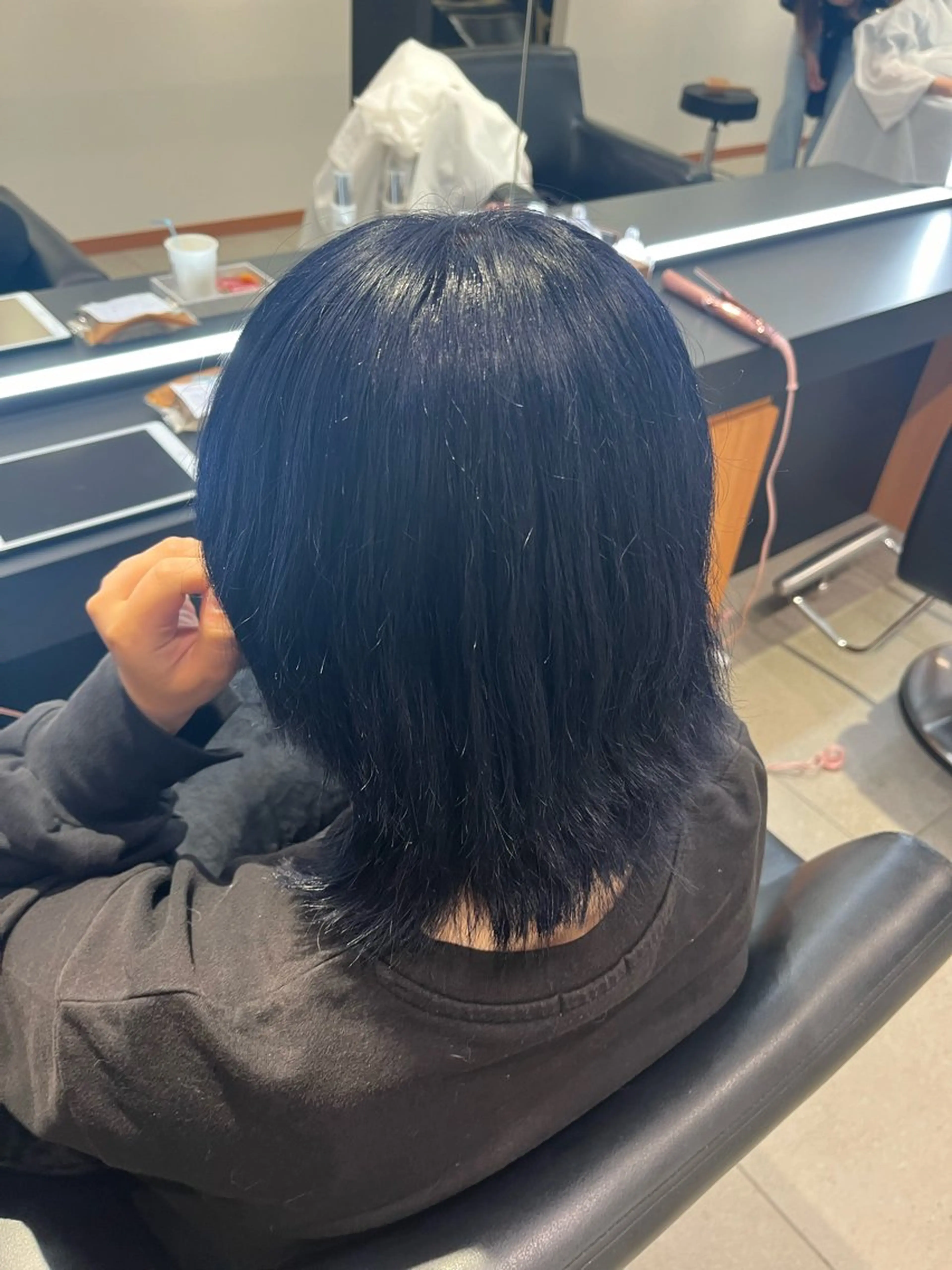 ショート カラー ネイビーカラー ERII /伏見・栄 カットモデル募集中！のヘアスタイル