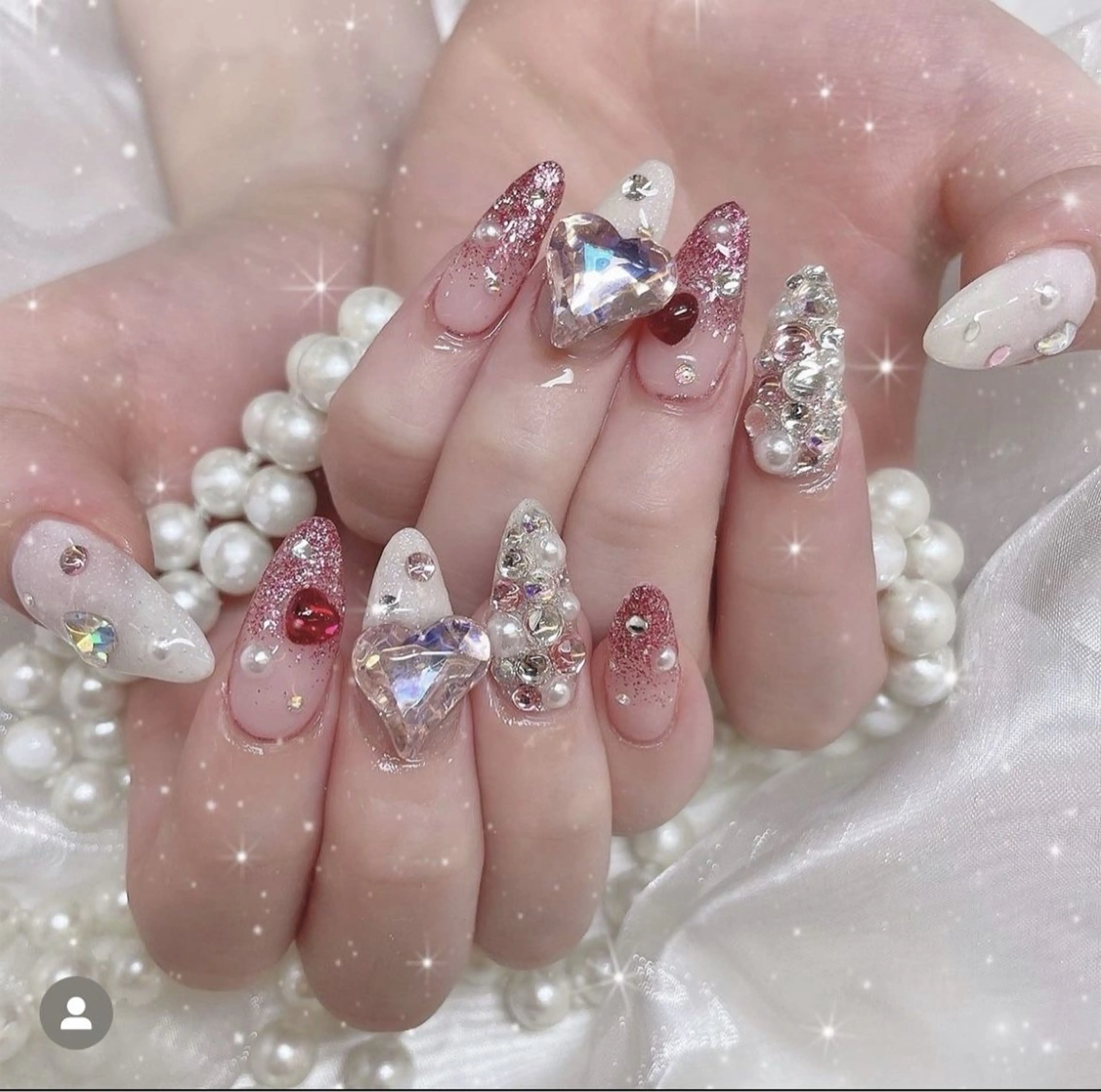ネイル マグネットネイル ミラーネイル ニュアンスネイル ネイルチップ 冬ネイル Lee Nailsのネイルデザイン
