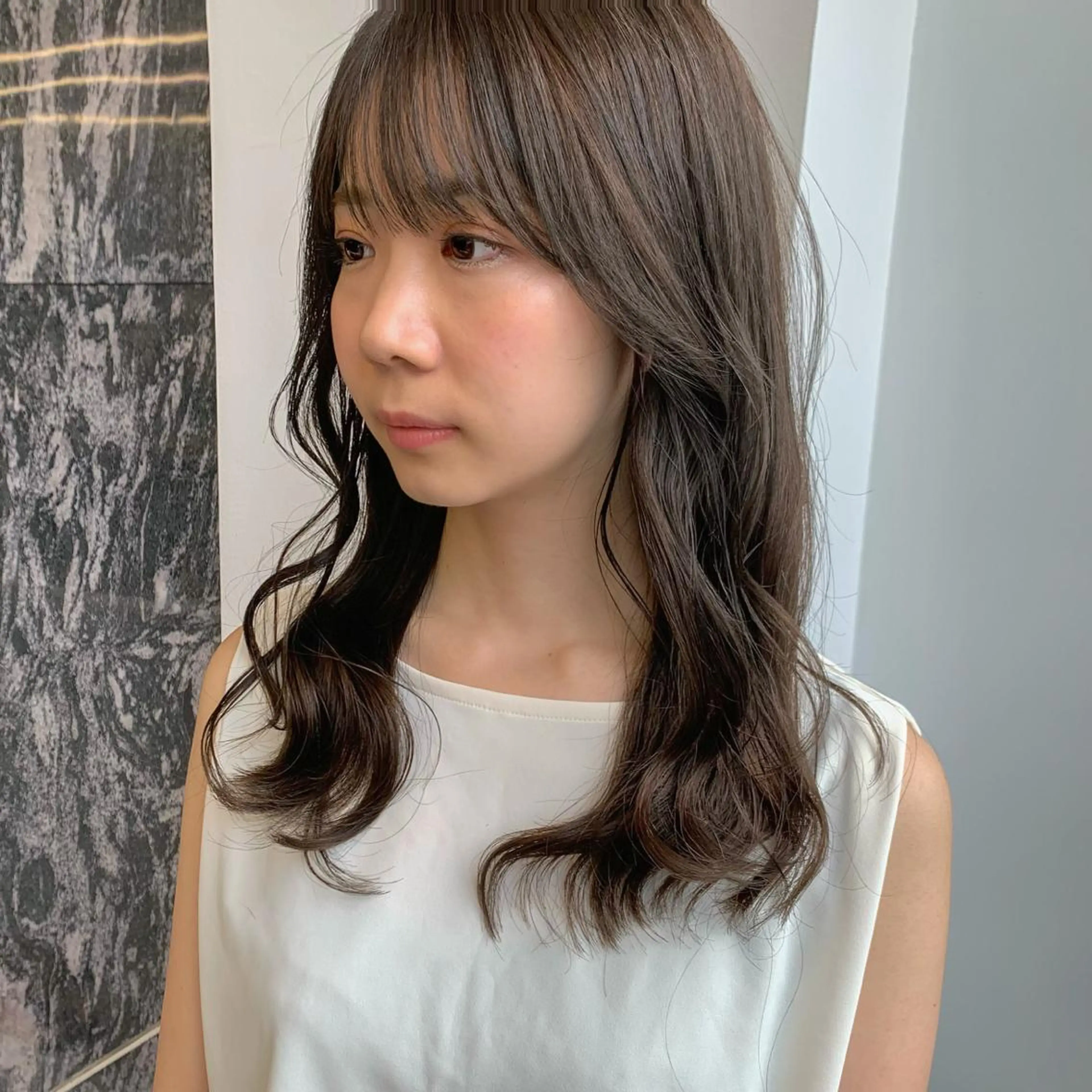 セミロング カラー i.GINZA所属・似合わせショート広瀬 和輝のヘアスタイル