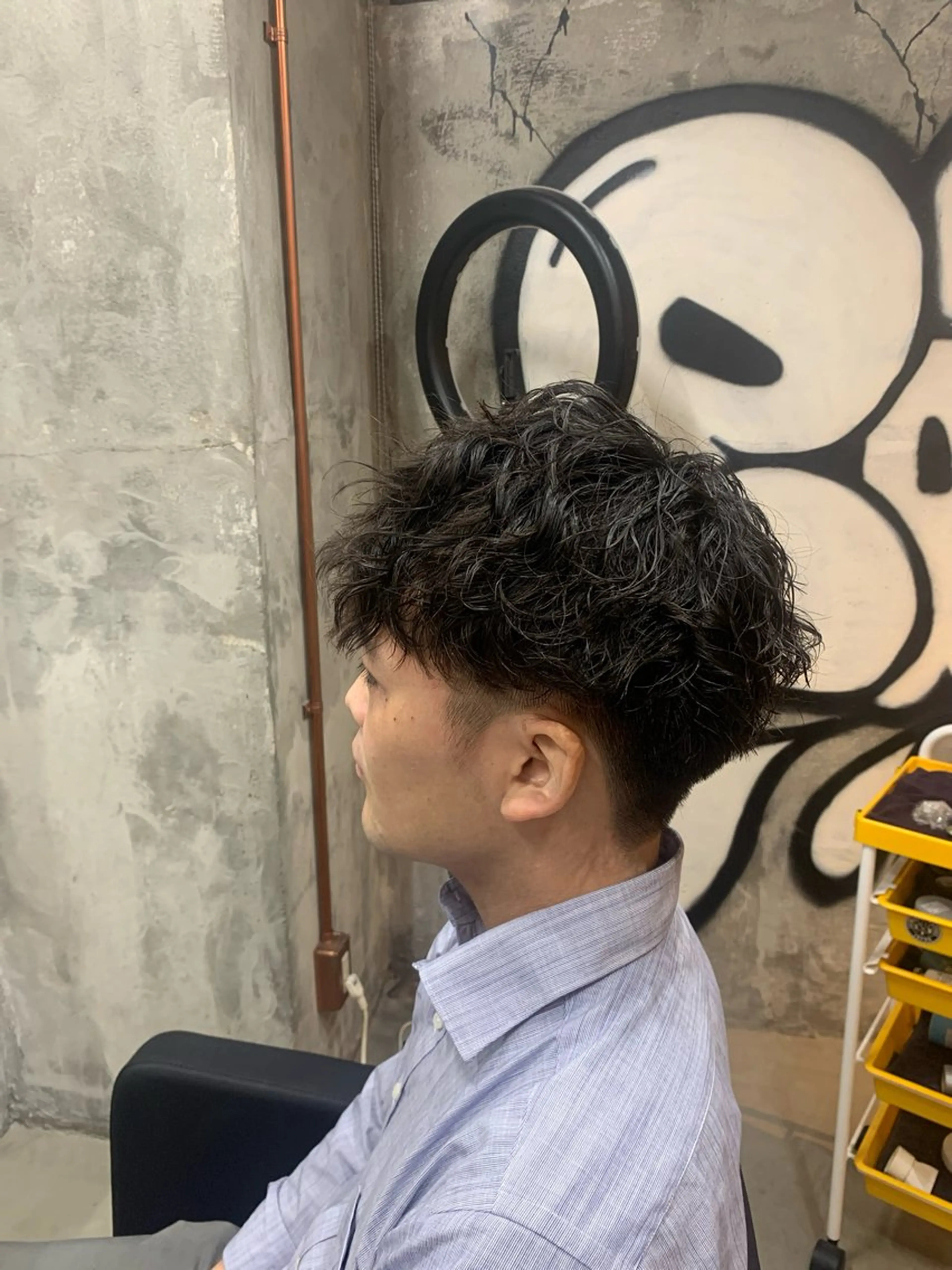 パーマ メンズ マッシュ メンズパーマ ツイストスパイラルパーマ スパイラルパーマ カット パーマ ⚡️メンズパーマ特化 mens支持◎/忠地のヘアスタイル