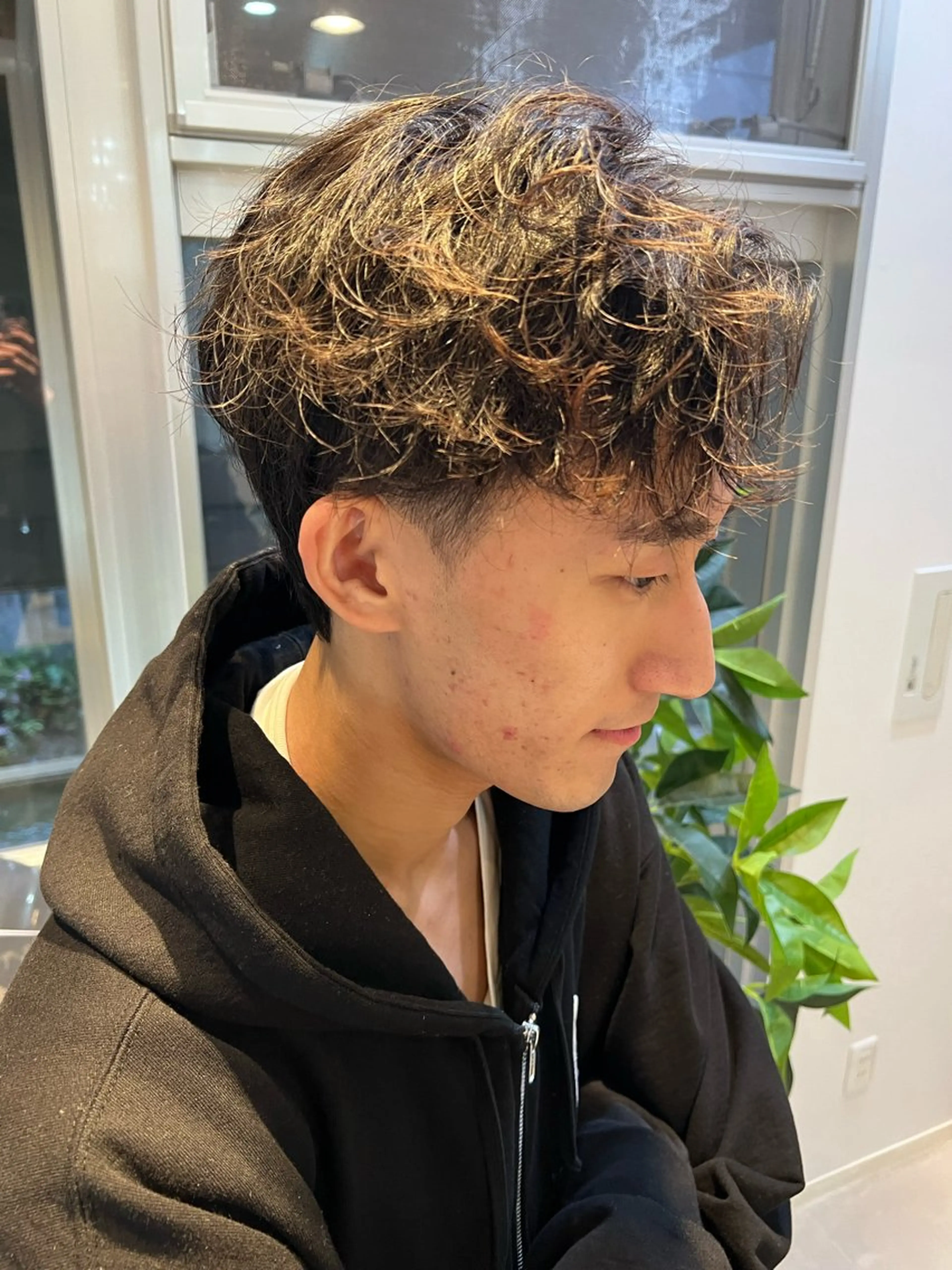 ショート パーマ メンズ 宮本丈也/金沢美容室 /理美容/パーマのヘアスタイル