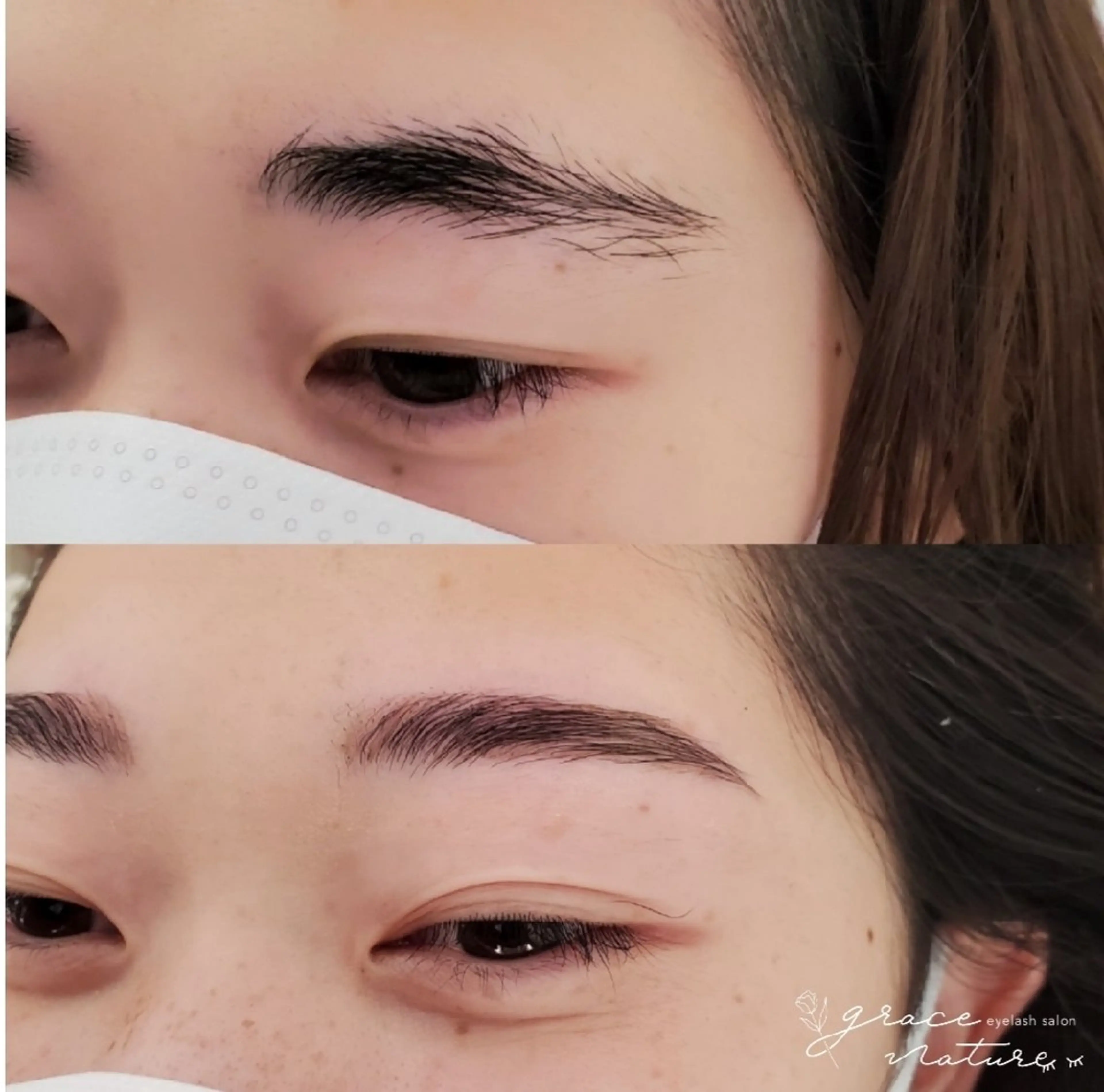 【ミニ眉ブラシプレゼント🎁】骨格似合わせ眉毛WAX❤(眉毛WAX＋間引き＋メイク)の写真