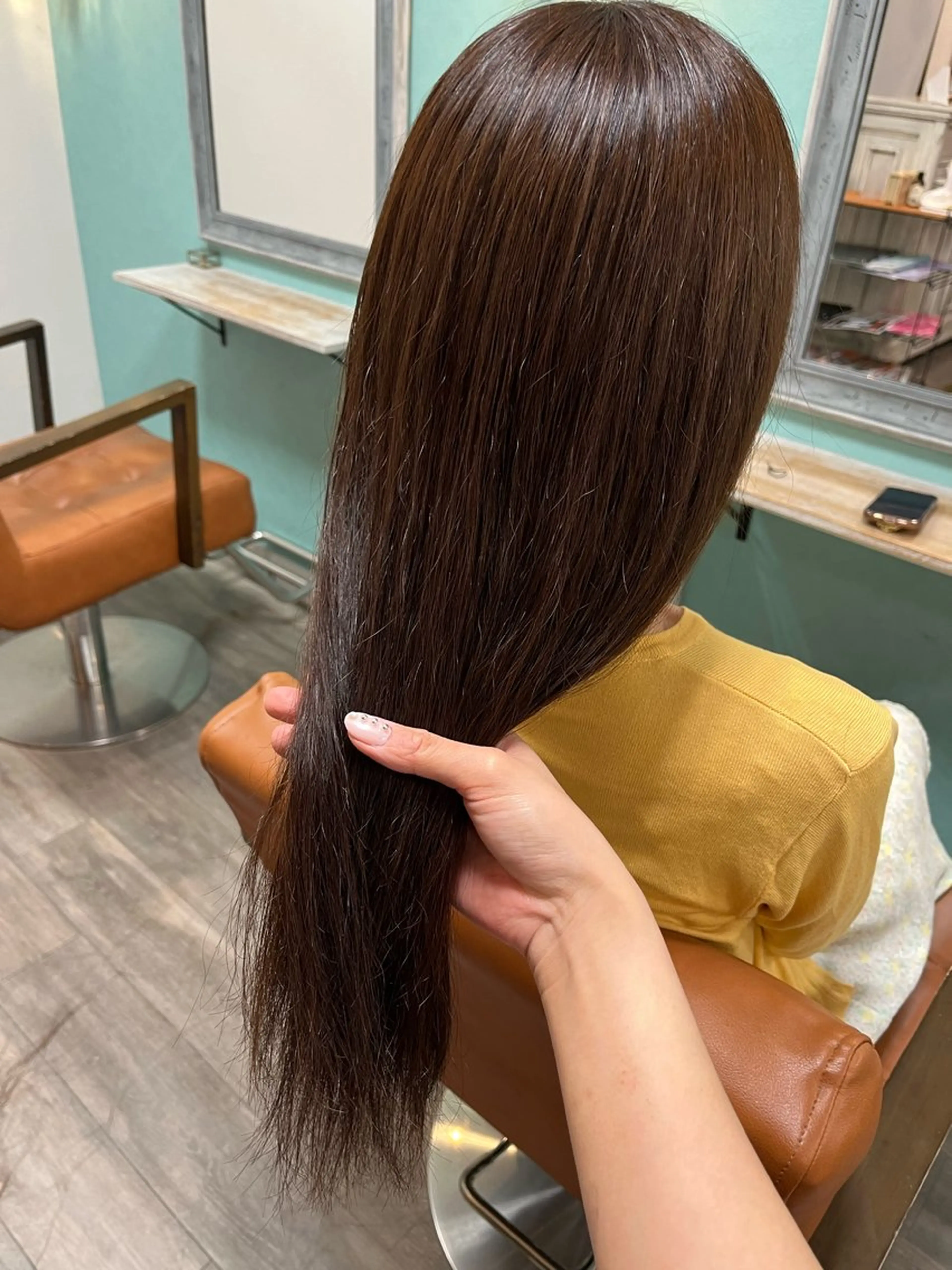 ロング カット ヘアカラー トリートメント AYU (ému) 伏見/髪質改善のヘアスタイル