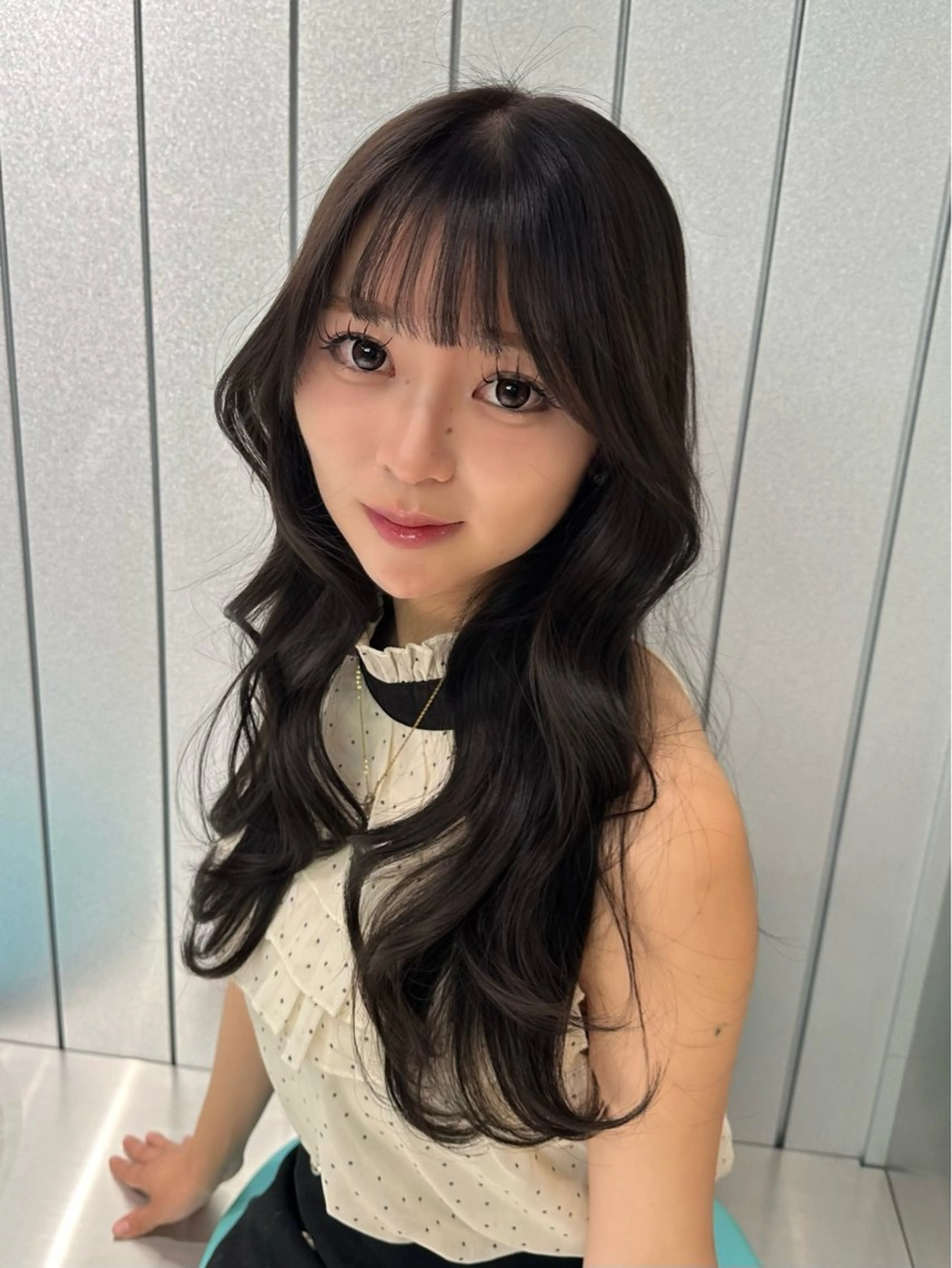 ミディアム 韓国風ヘア ヘアカラー コウスケ/ lond uluのヘアスタイル