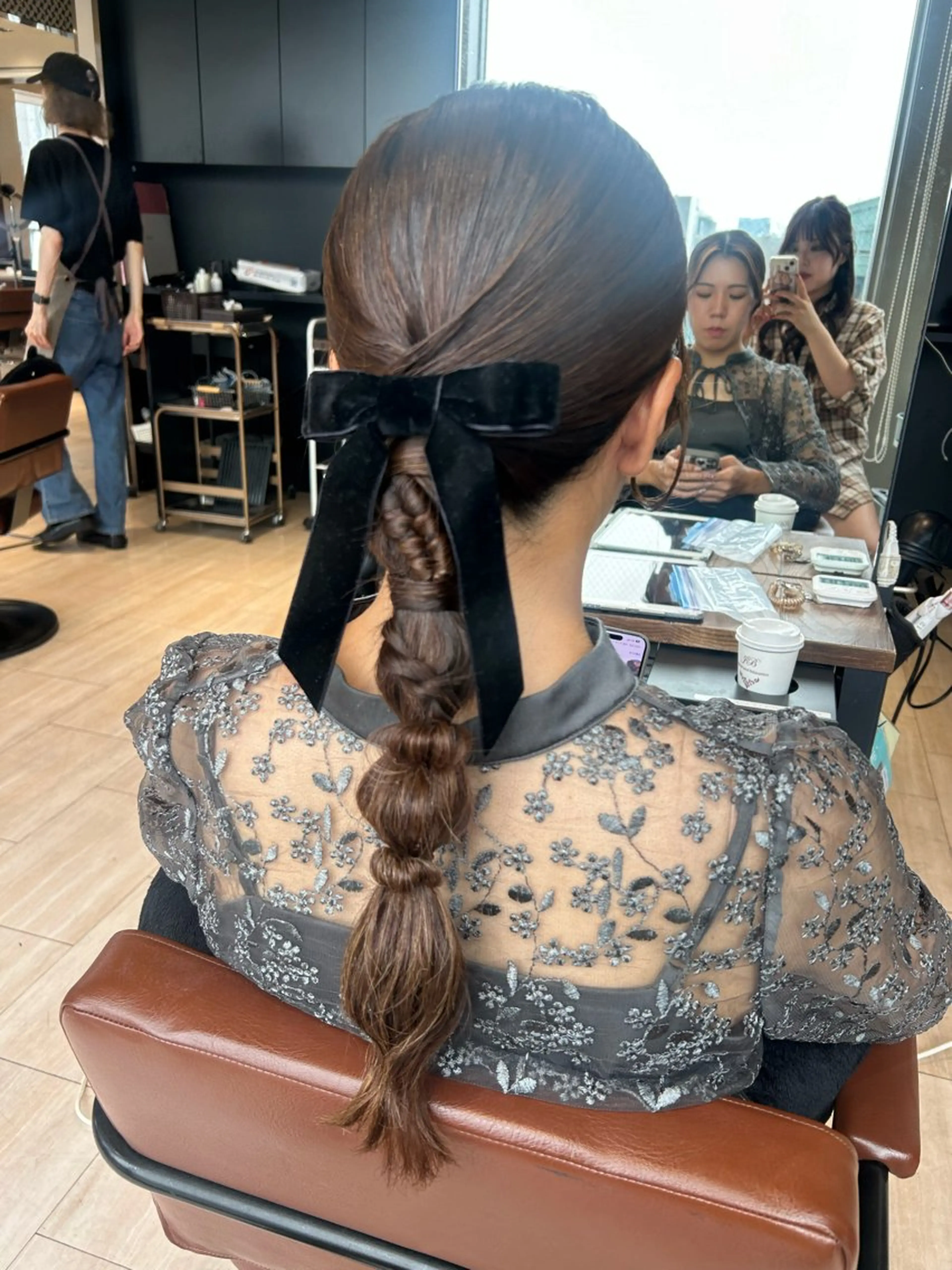 ヘアアレンジ ヘアセット 🎀大竹美侑／顔まわ りカット／レイヤーのヘアスタイル