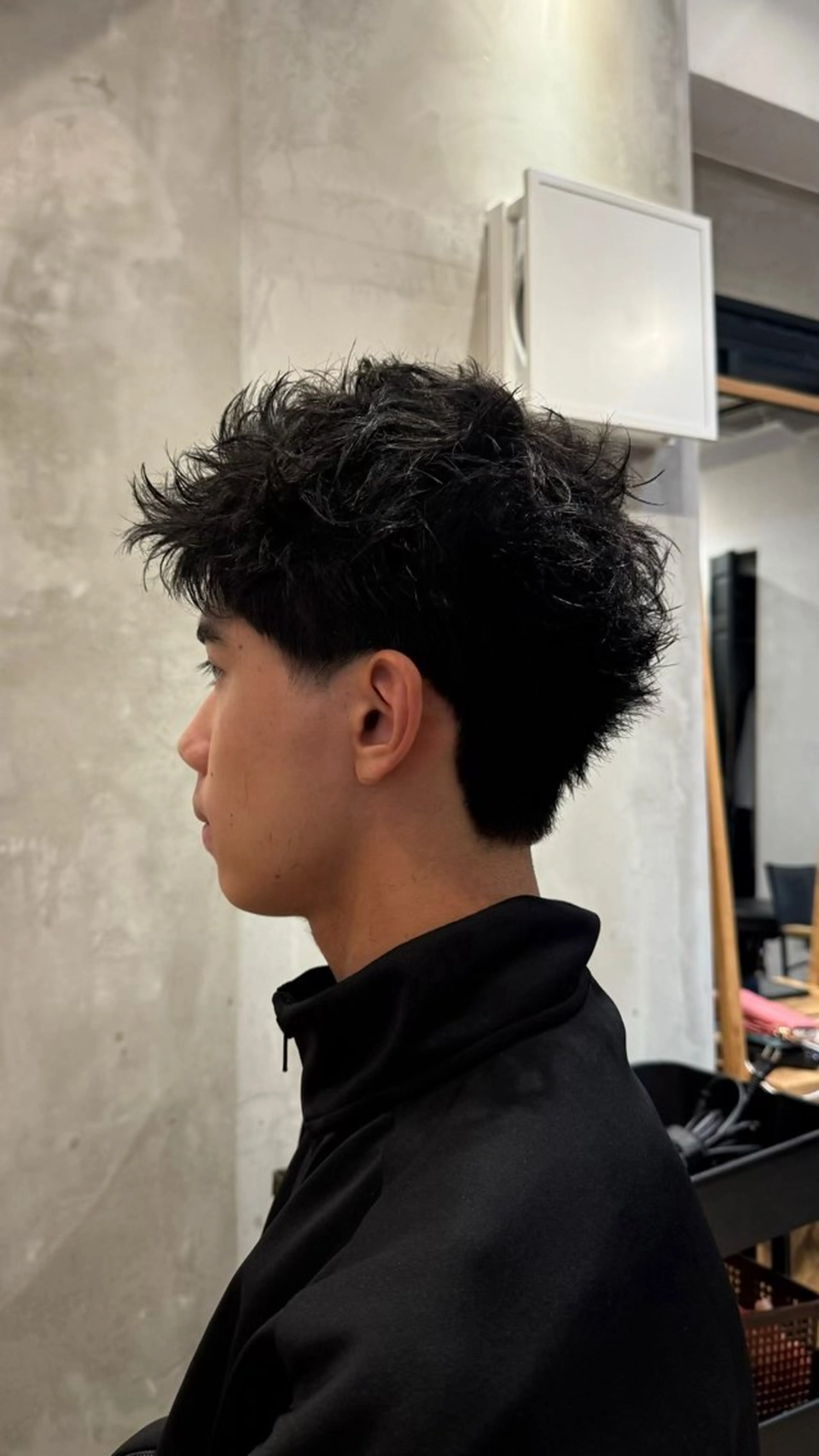 パーマ メンズ カット パーマ トリートメント メンズカット/ レイヤーカットのヘアスタイル