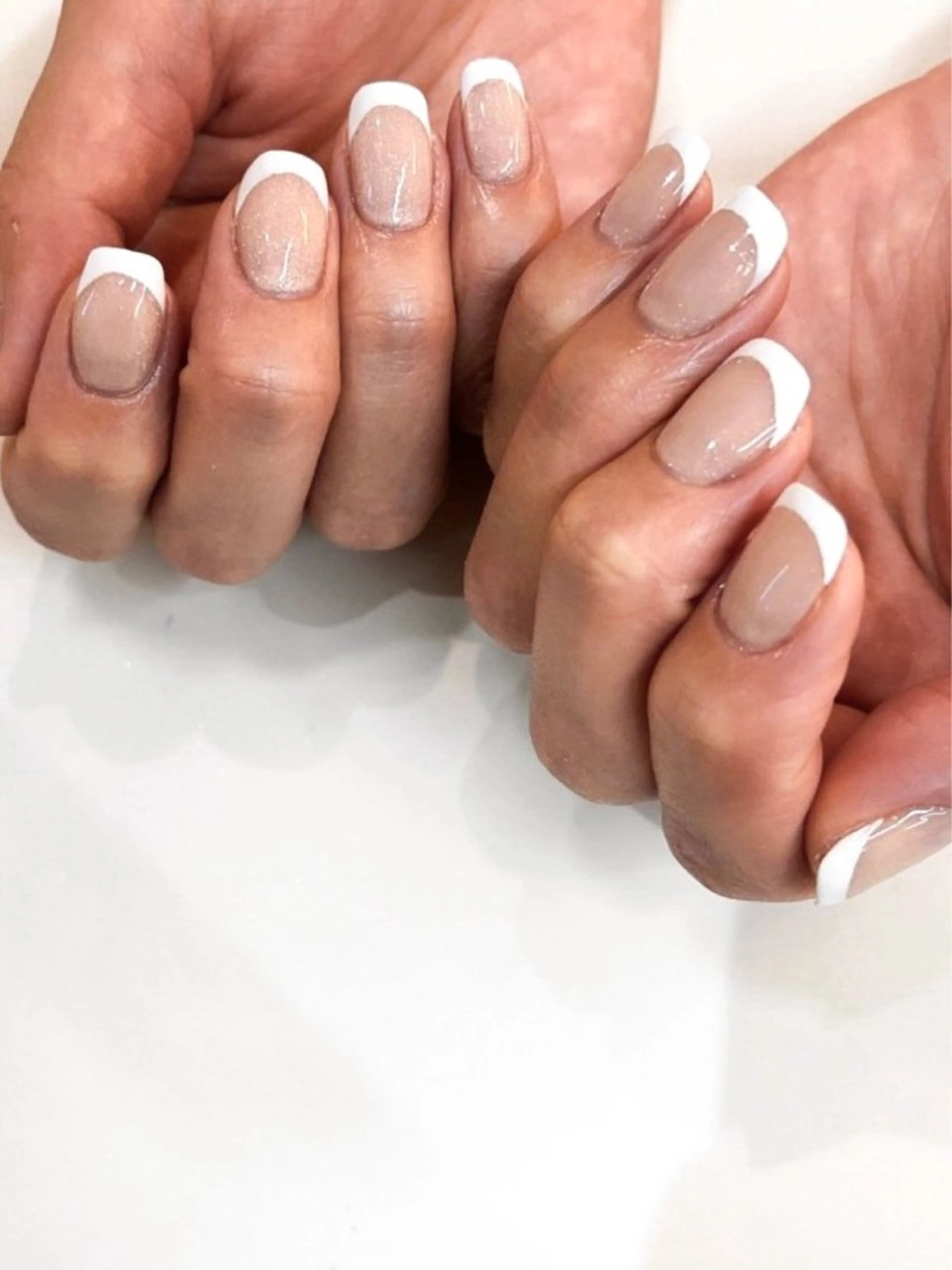 ネイル フレンチネイル ジェルネイル マグネットネイル パラジェル ハンドネイル chipie yuuのネイルデザイン