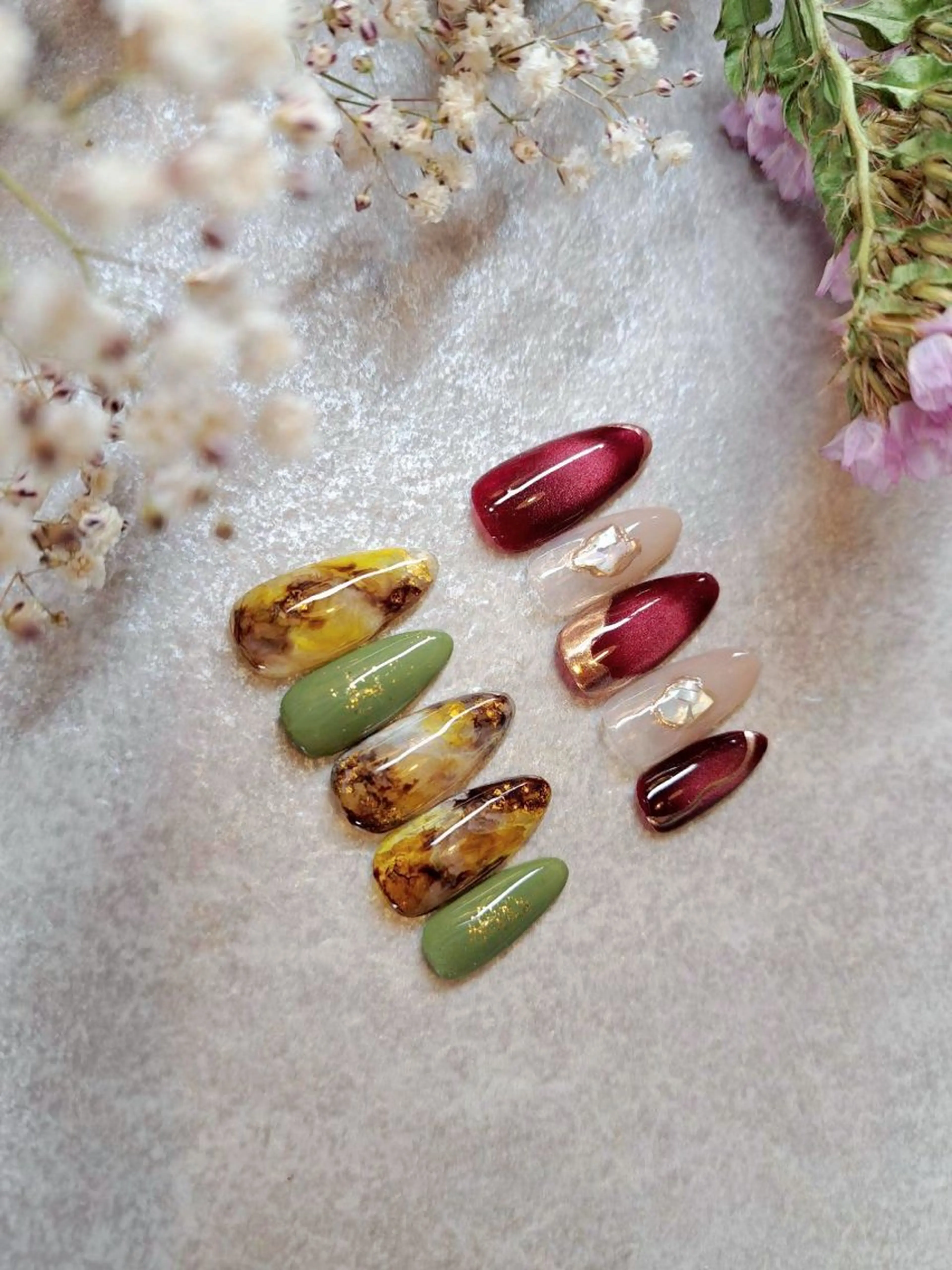 ネイル Agate miku🎀‧₊のネイルデザイン