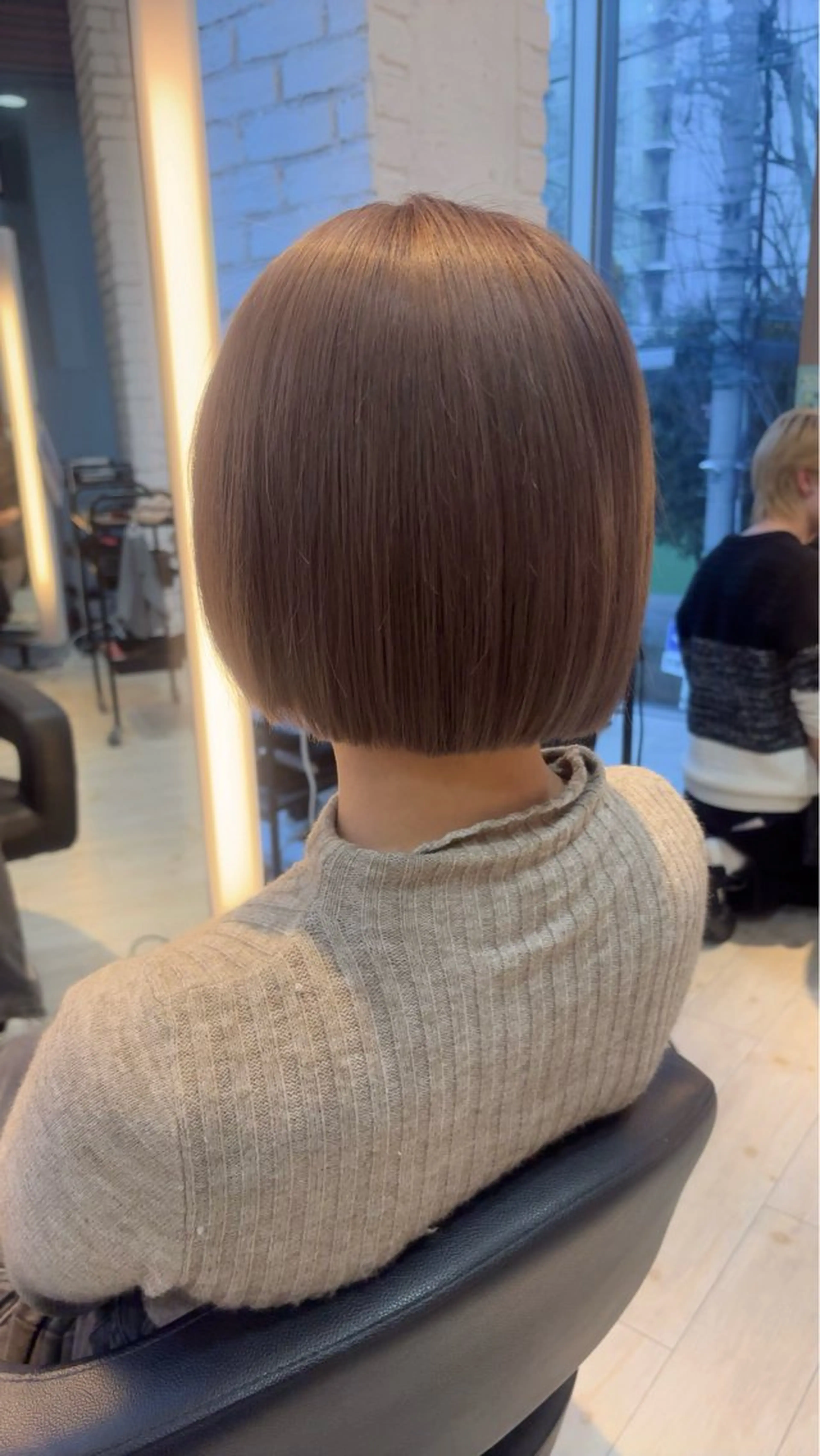 カラー ブリーチ グレージュ ミルクティーグレージュ miyu/ボブ/ 透明感カラー/栄のヘアスタイル