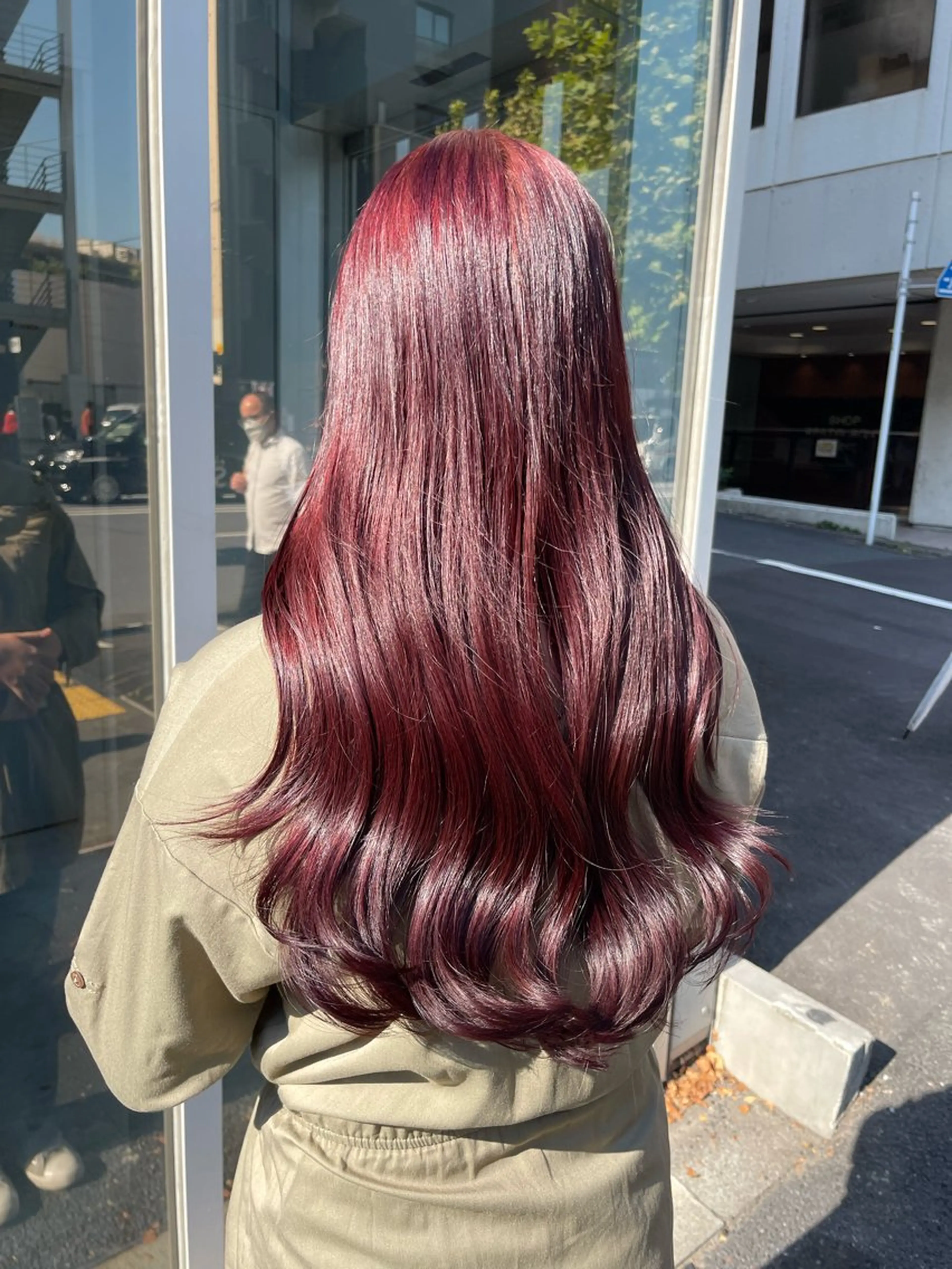 ロング カラー ヘアカラー ダメージレスハイ トーン💖kanonのヘアスタイル