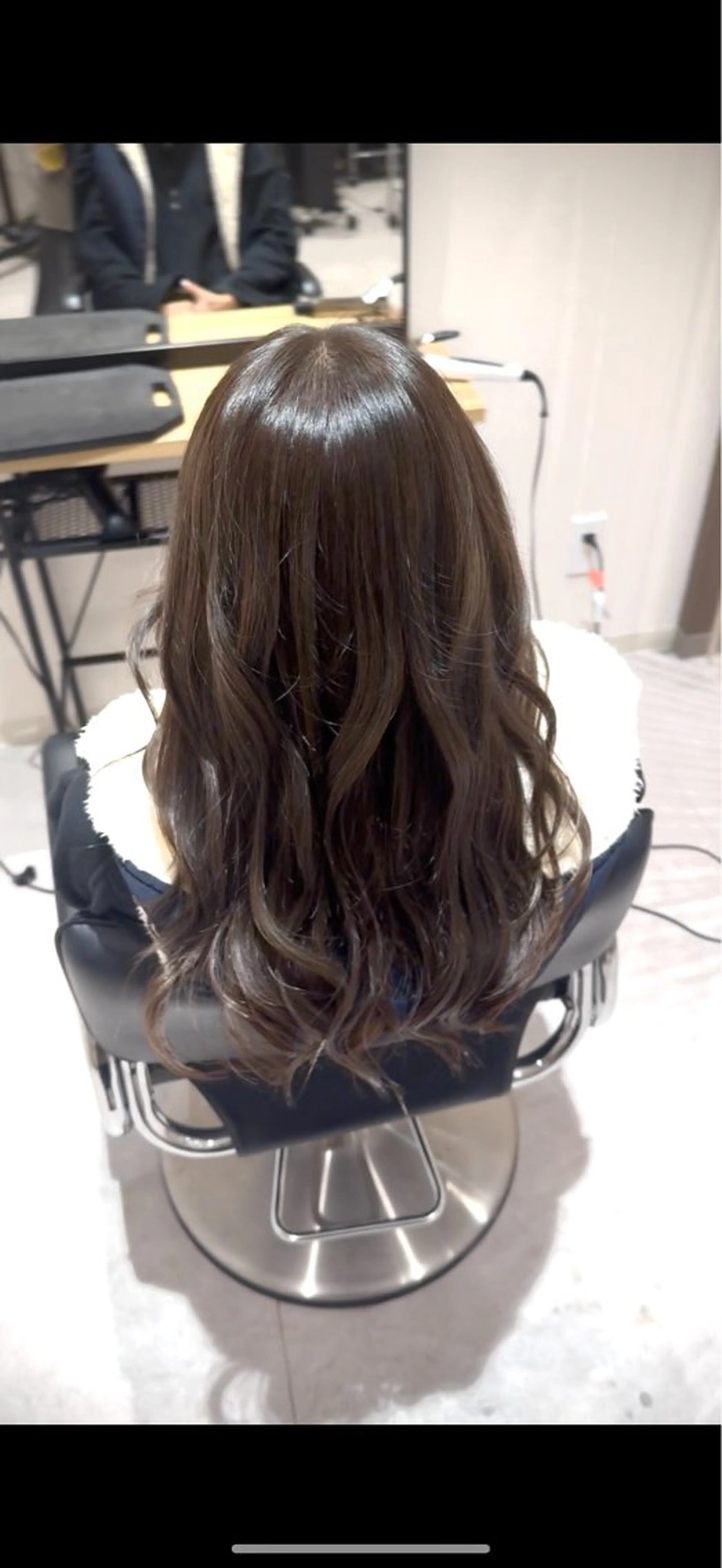 ロング エイト半田所属・大松 菜々実のヘアスタイル