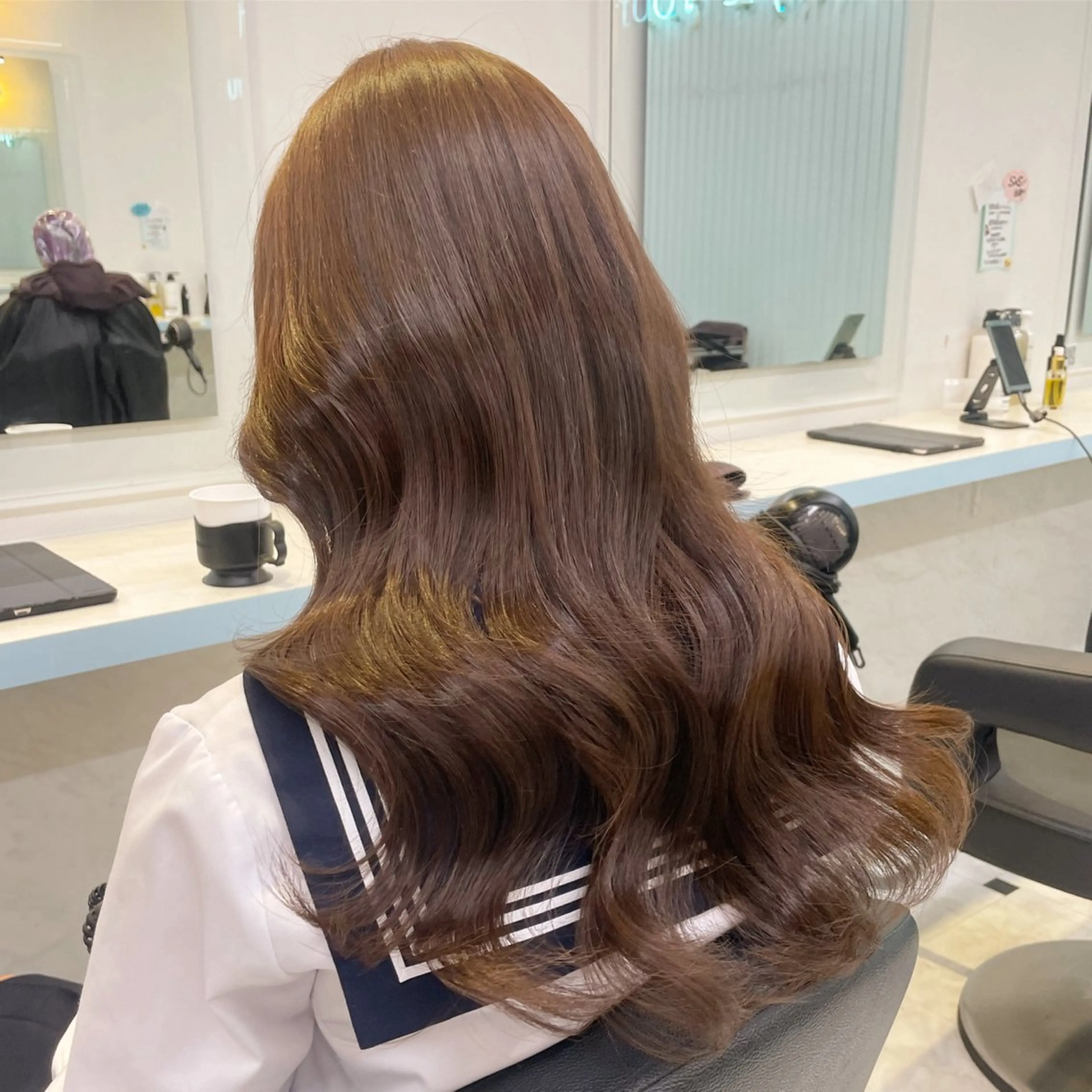 セミロング カラー ヘアカラー Salowin池袋East 店3F所属・【美髪矯正/絹髪】 🎀hinano🎀のヘアスタイル