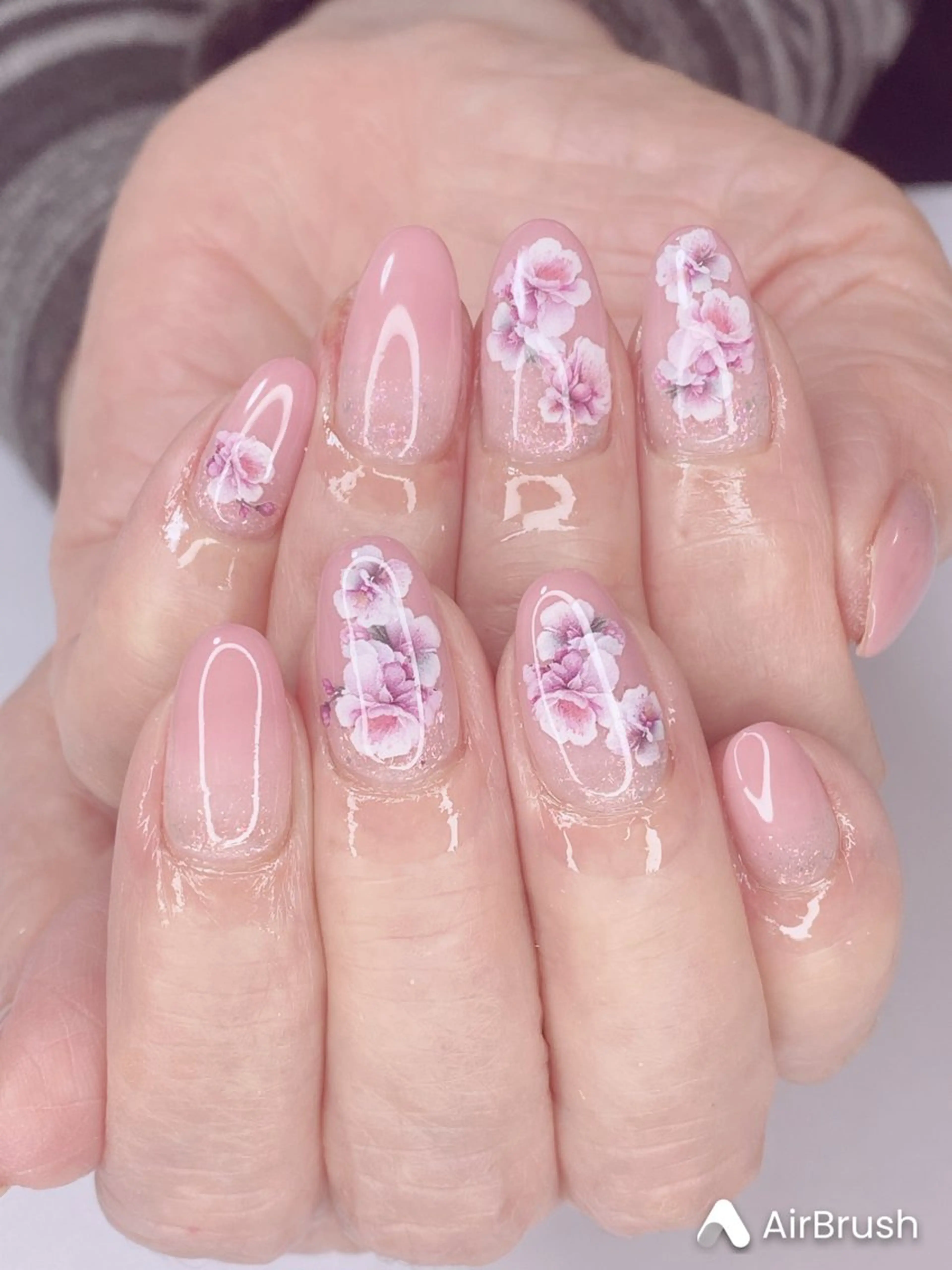 ネイル アニマル柄 アートネイル オーロラネイル 桜ネイル クリアネイル Ｎail Ｓalon ertiのネイルデザイン