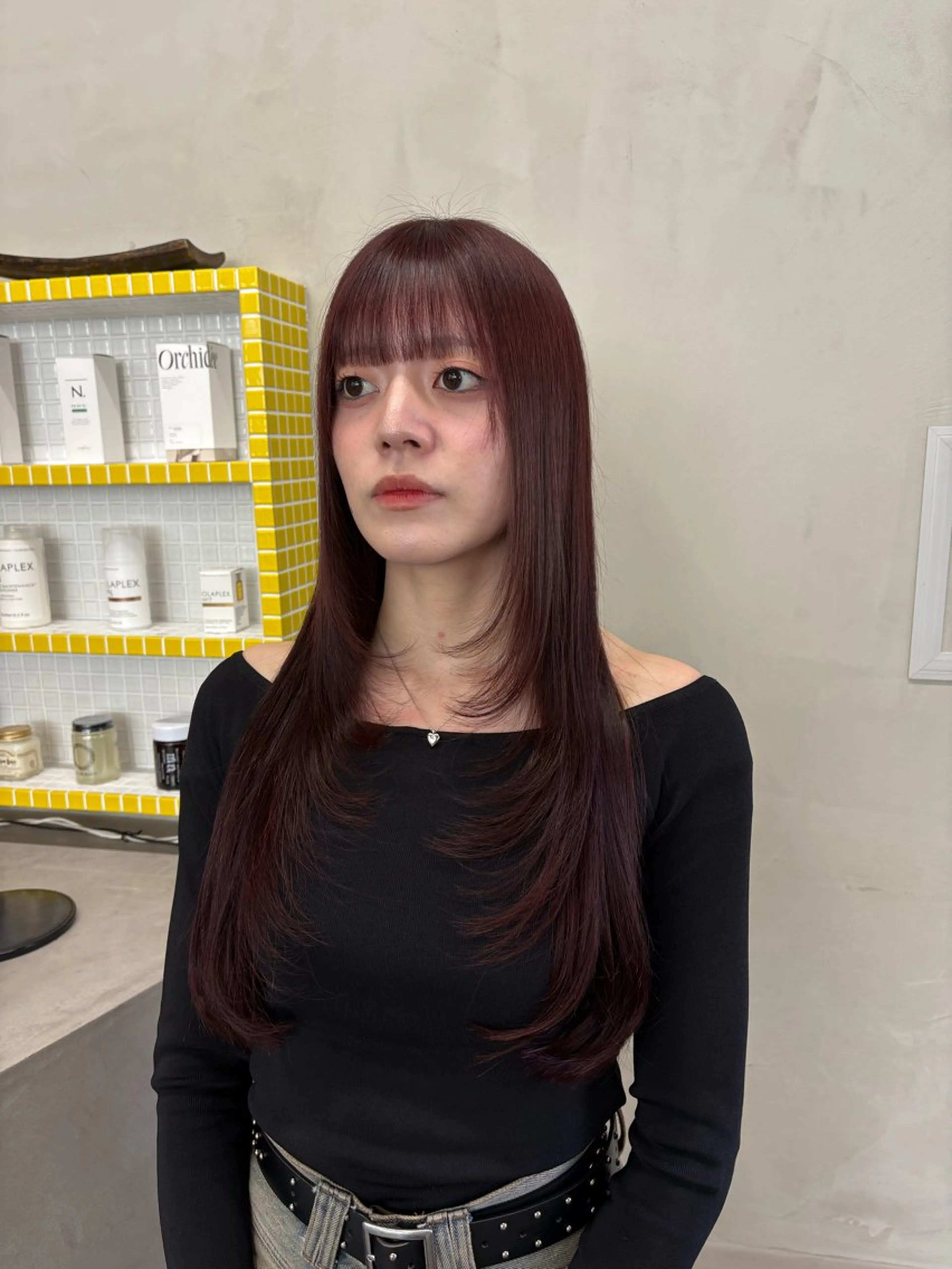 ロング カラー カット ヘアカラー トリートメント トレンドカラー🥣／ ヘアアレンジ✩.*˚のヘアスタイル