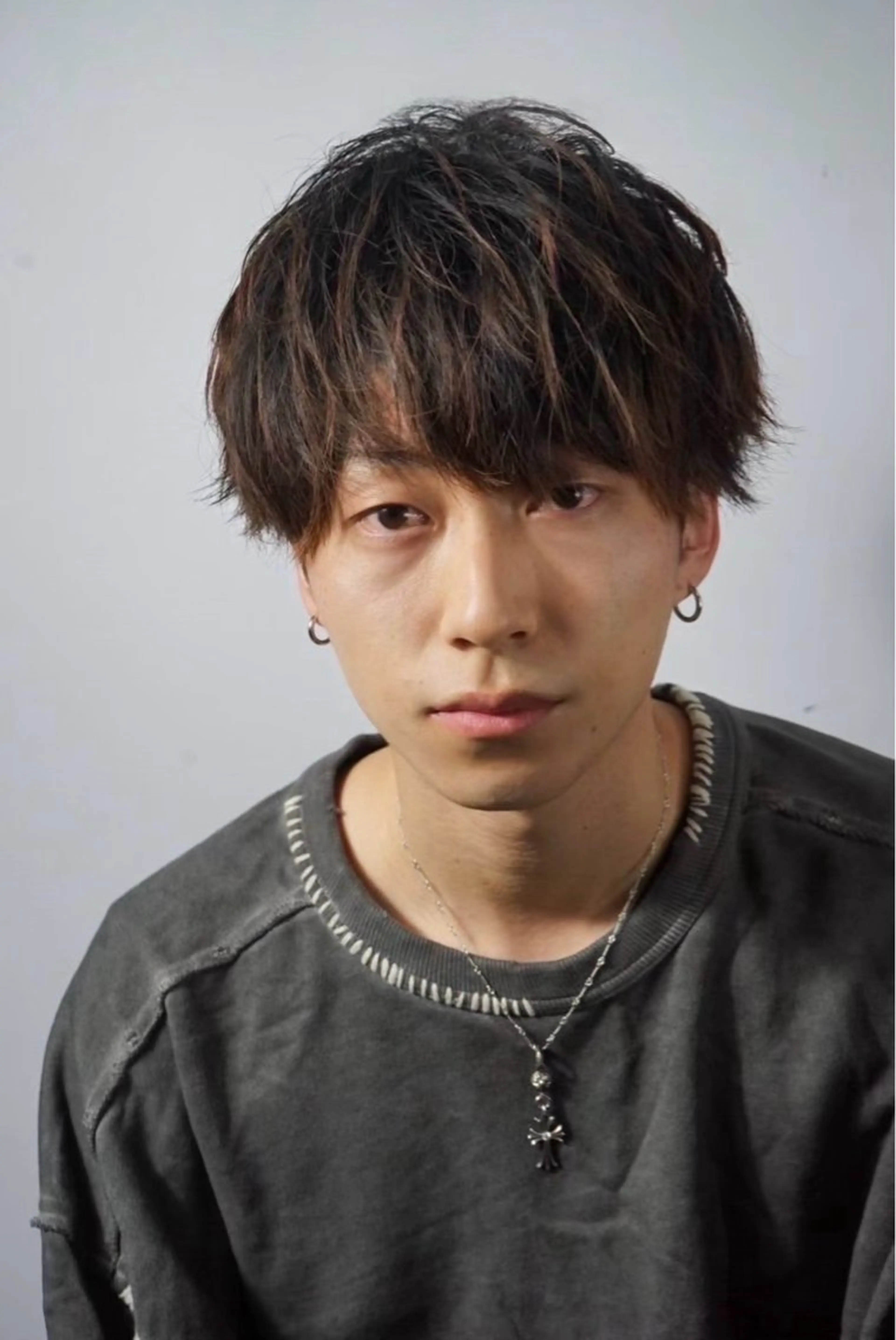 ミディアム カラー HIRO銀座　三上 東真のヘアスタイル