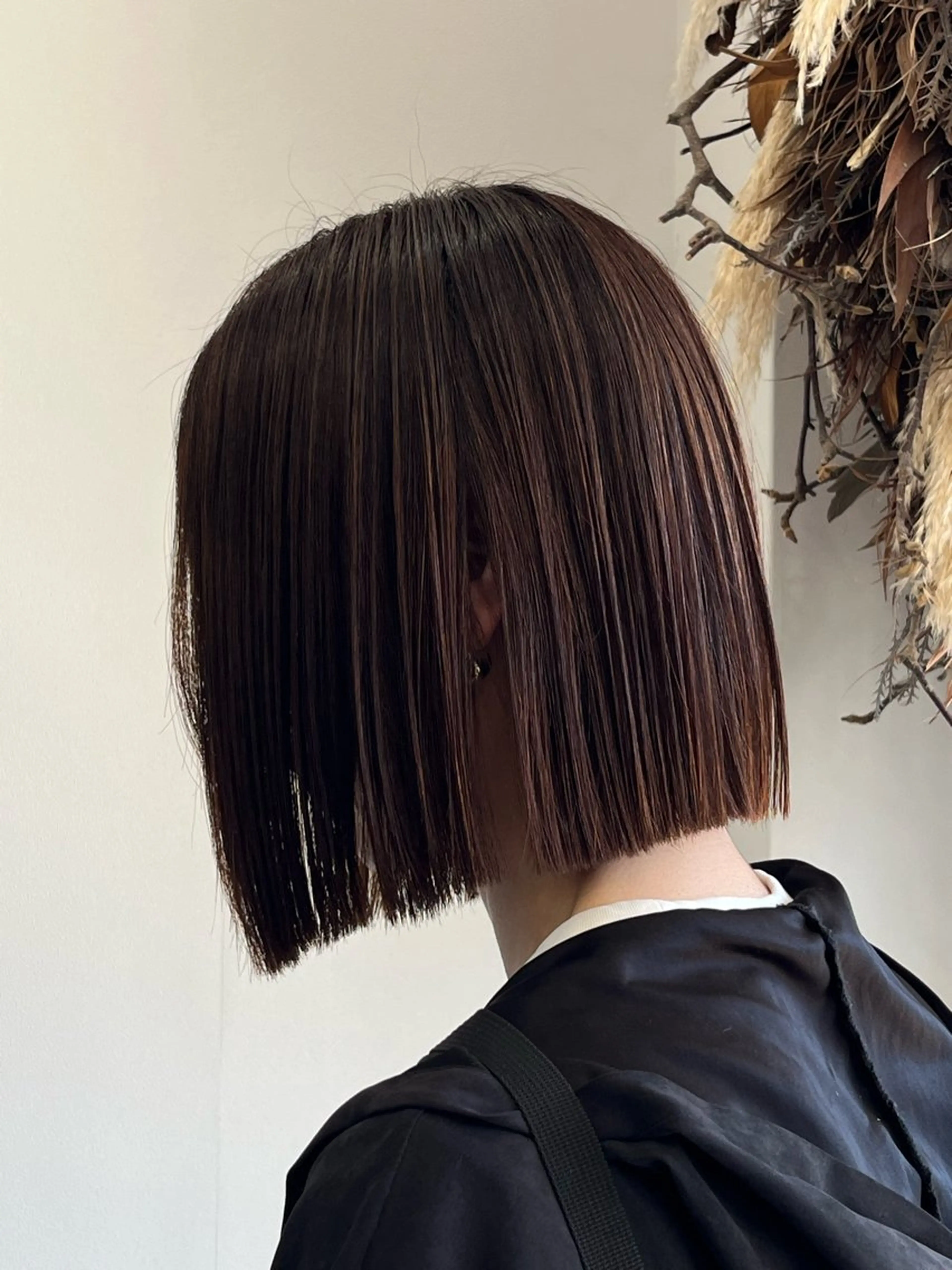 ワンレンボブカットの写真