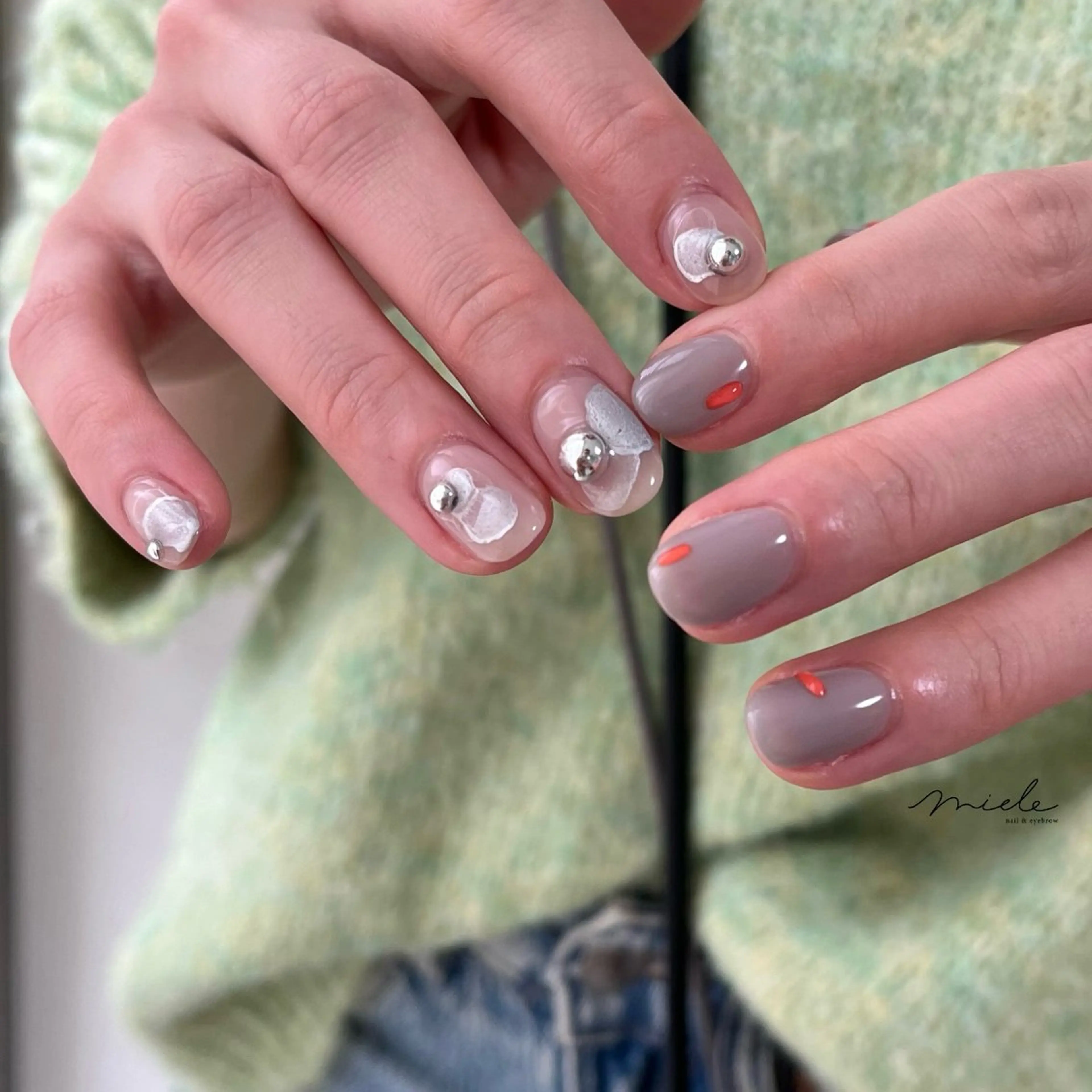 ネイル ハンドネイル miele【ミエレ】 シンプル一癖のネイルデザイン