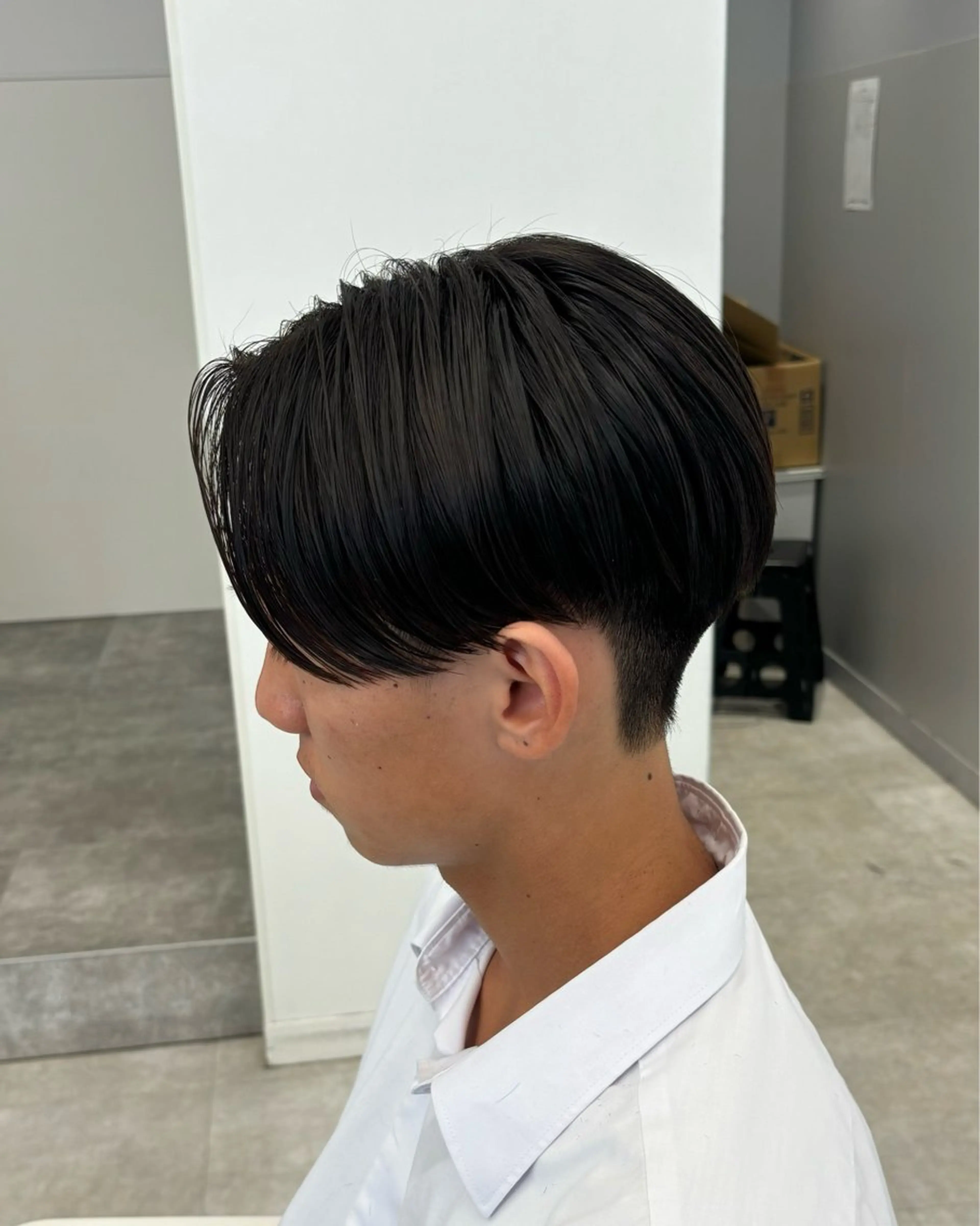 パーマ メンズ センターパート 縮毛矯正 カット 縮毛矯正 森龍馬 メンズ専門美容師のヘアスタイル