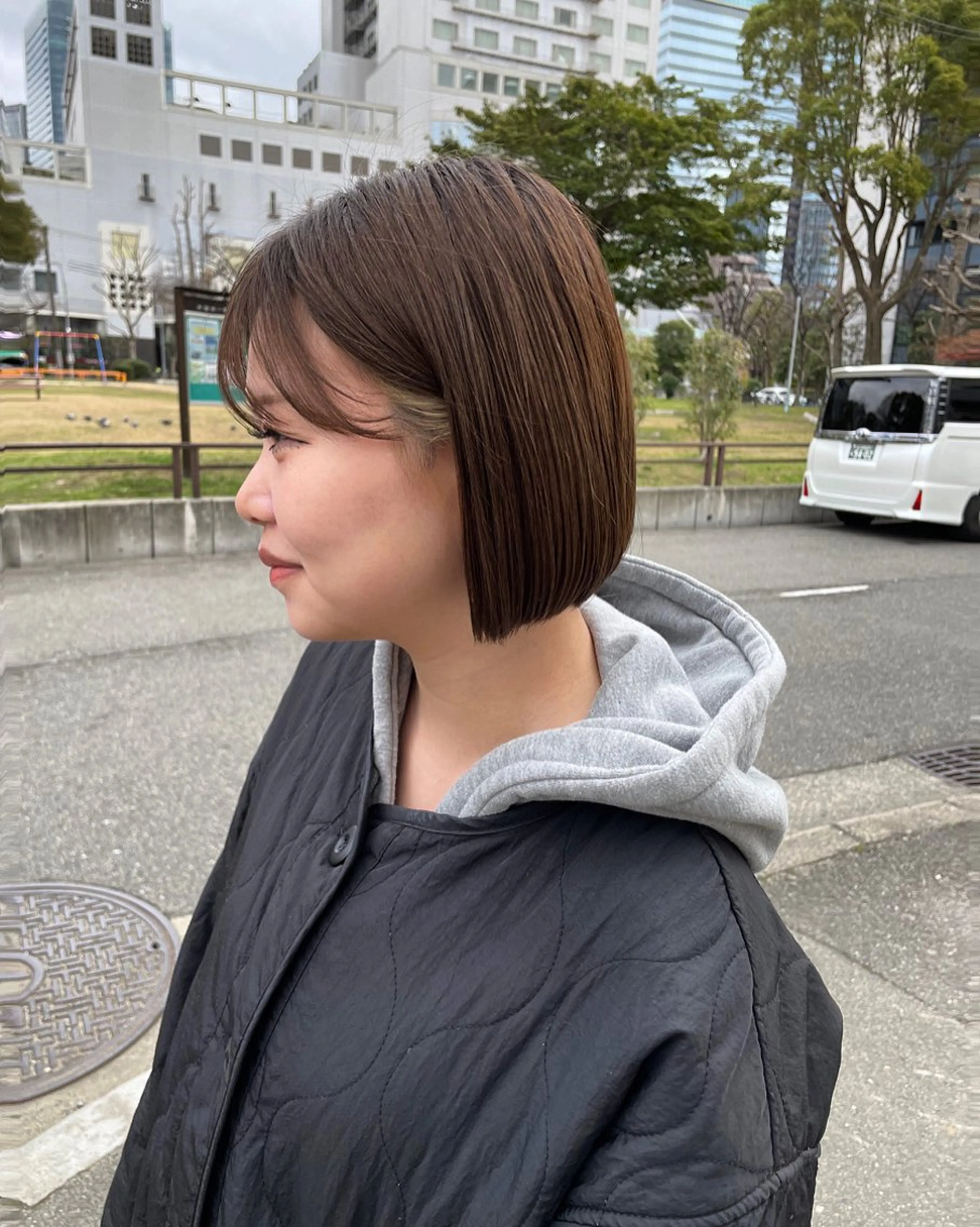 ショート カット ヘアカラー トリートメント ボブ／パーマ指名 No. 1🍃れんとのヘアスタイル