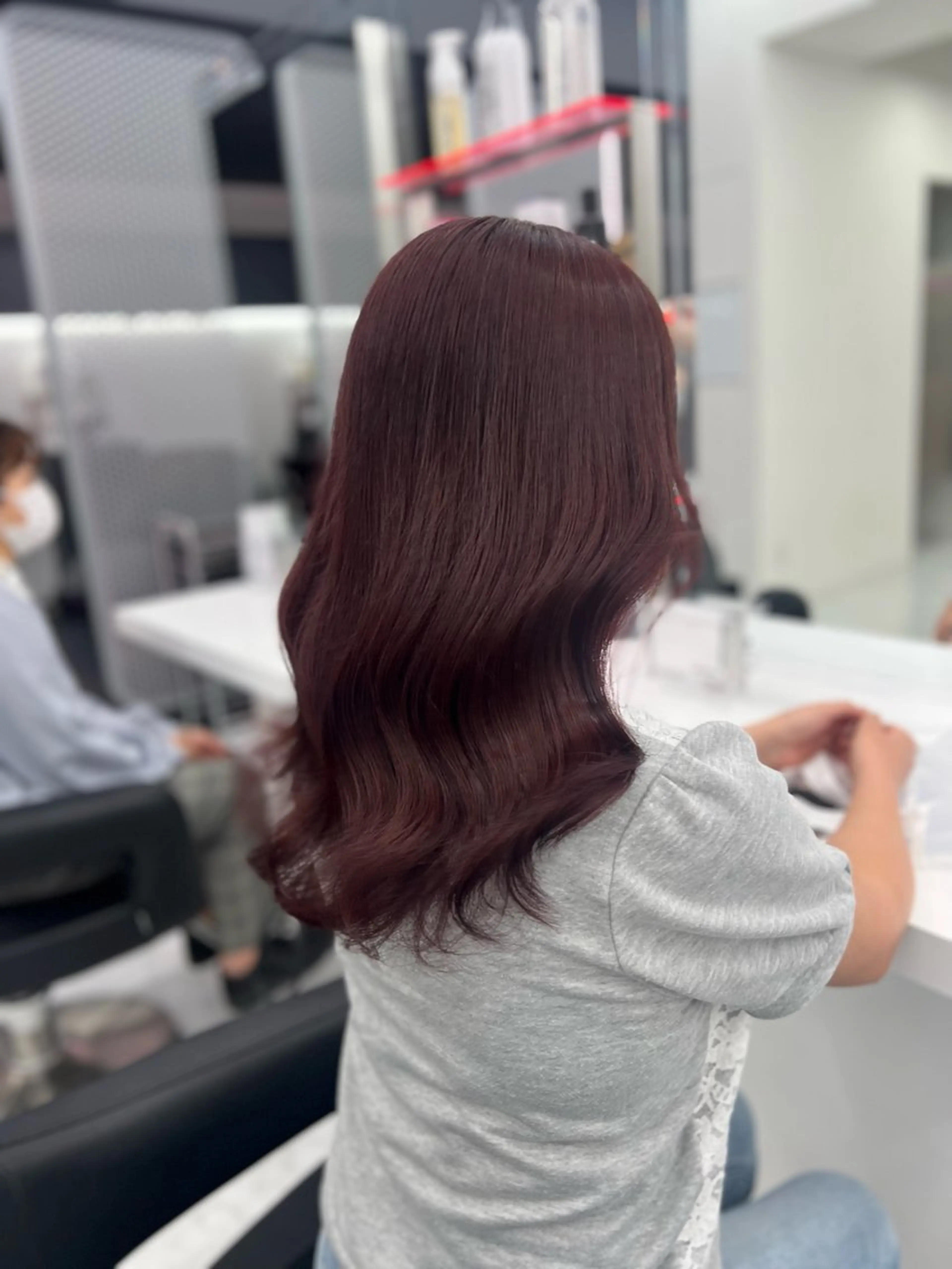 ミディアム カラー ヘアアレンジ ダブルカラー特化💖 韓国ヘア💖りくのヘアスタイル