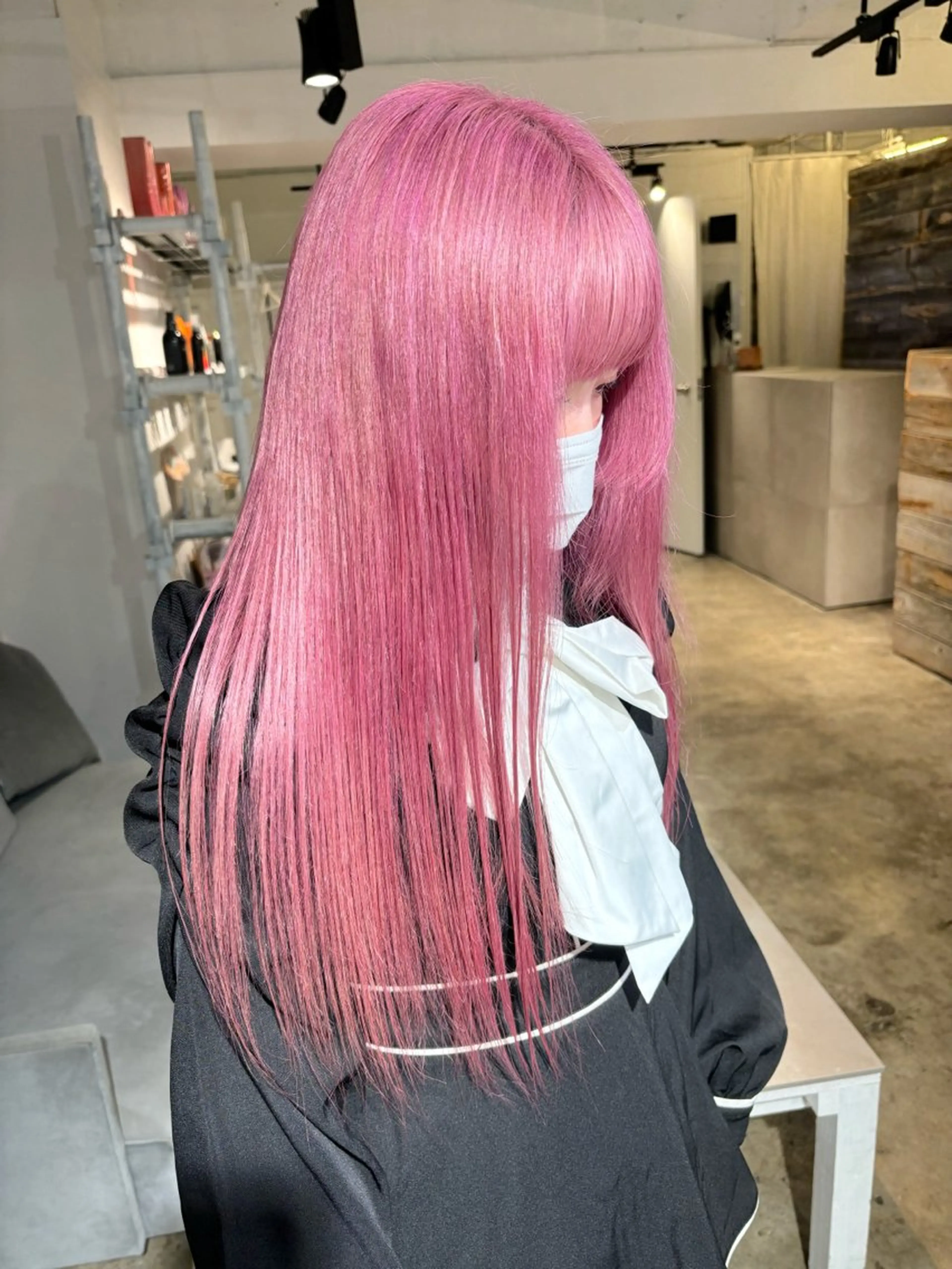 ロング カラー ベージュカラー ブリーチ ケアブリーチ ダブルカラー ハイトーンカラー ヘアカラー トリートメント 暖色カラー🍒 ケアブリーチ/akiのヘアスタイル