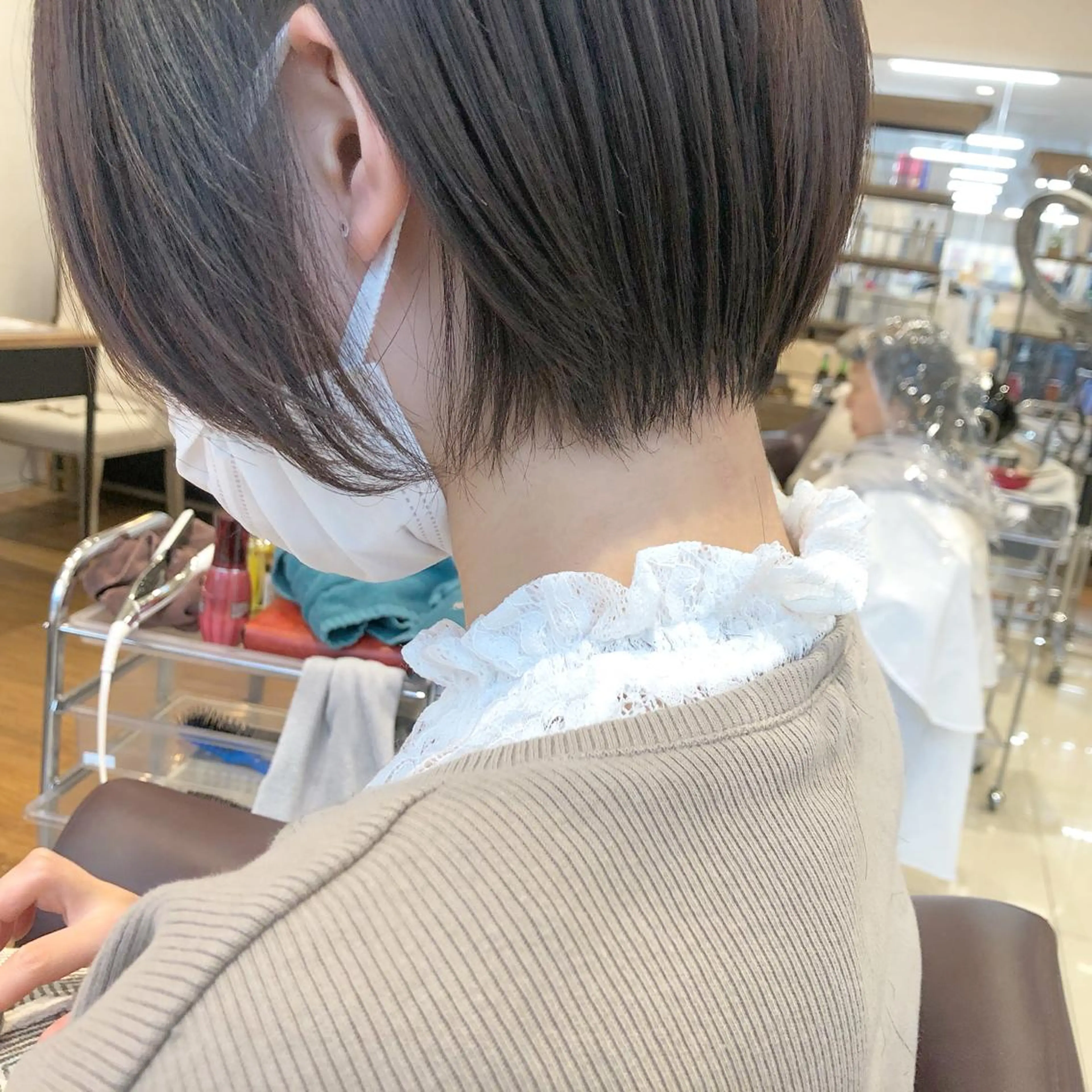 ショート カラー 横浜ブリーチムラ直し ハイトーン/ブリーチのヘアスタイル