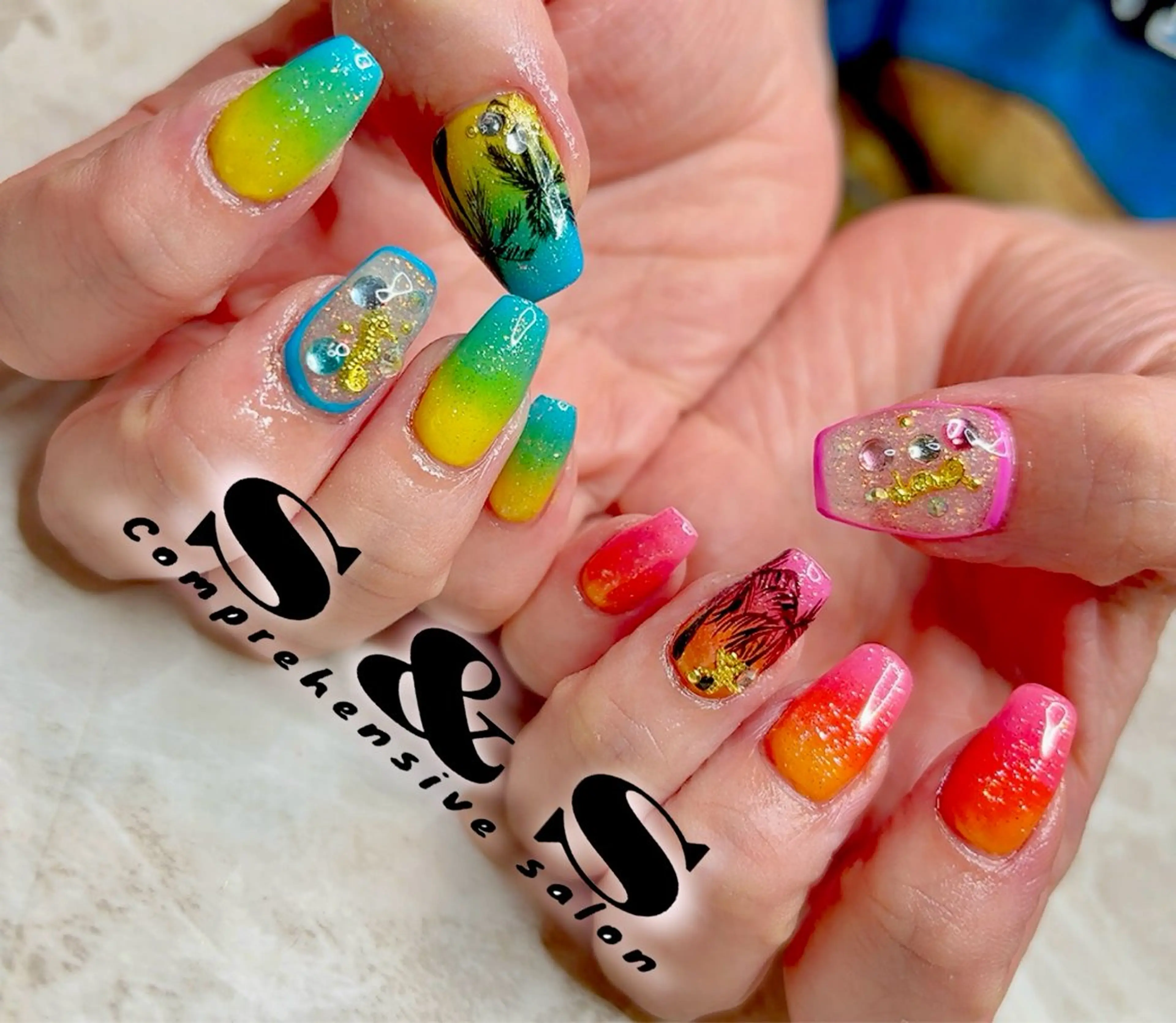 ネイル 夏ネイル S&S 村田小百合のネイルデザイン