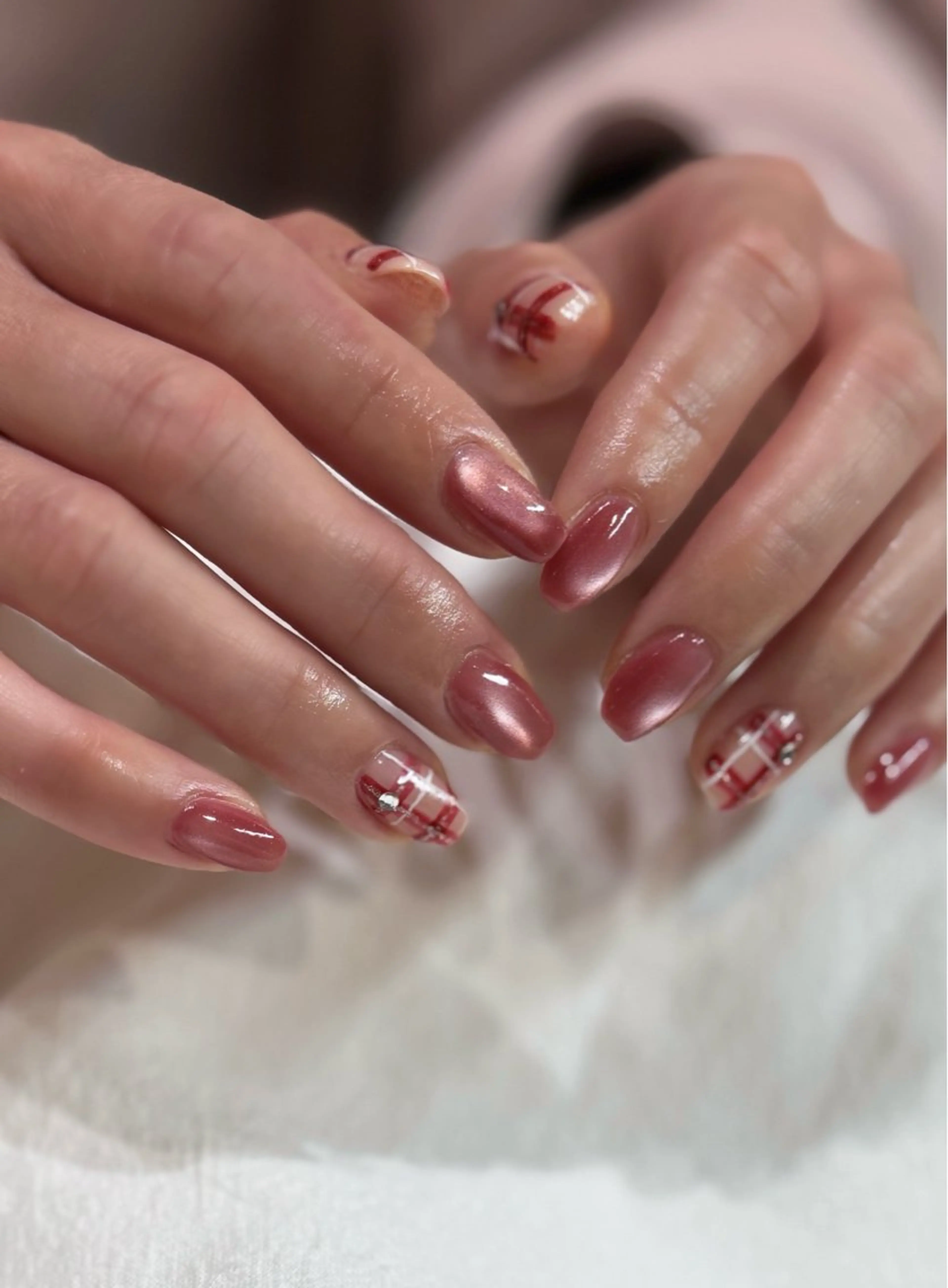 ネイル ハンドネイル 新宿代々木/韓国系 ワンホン/aya🫧のネイルデザイン