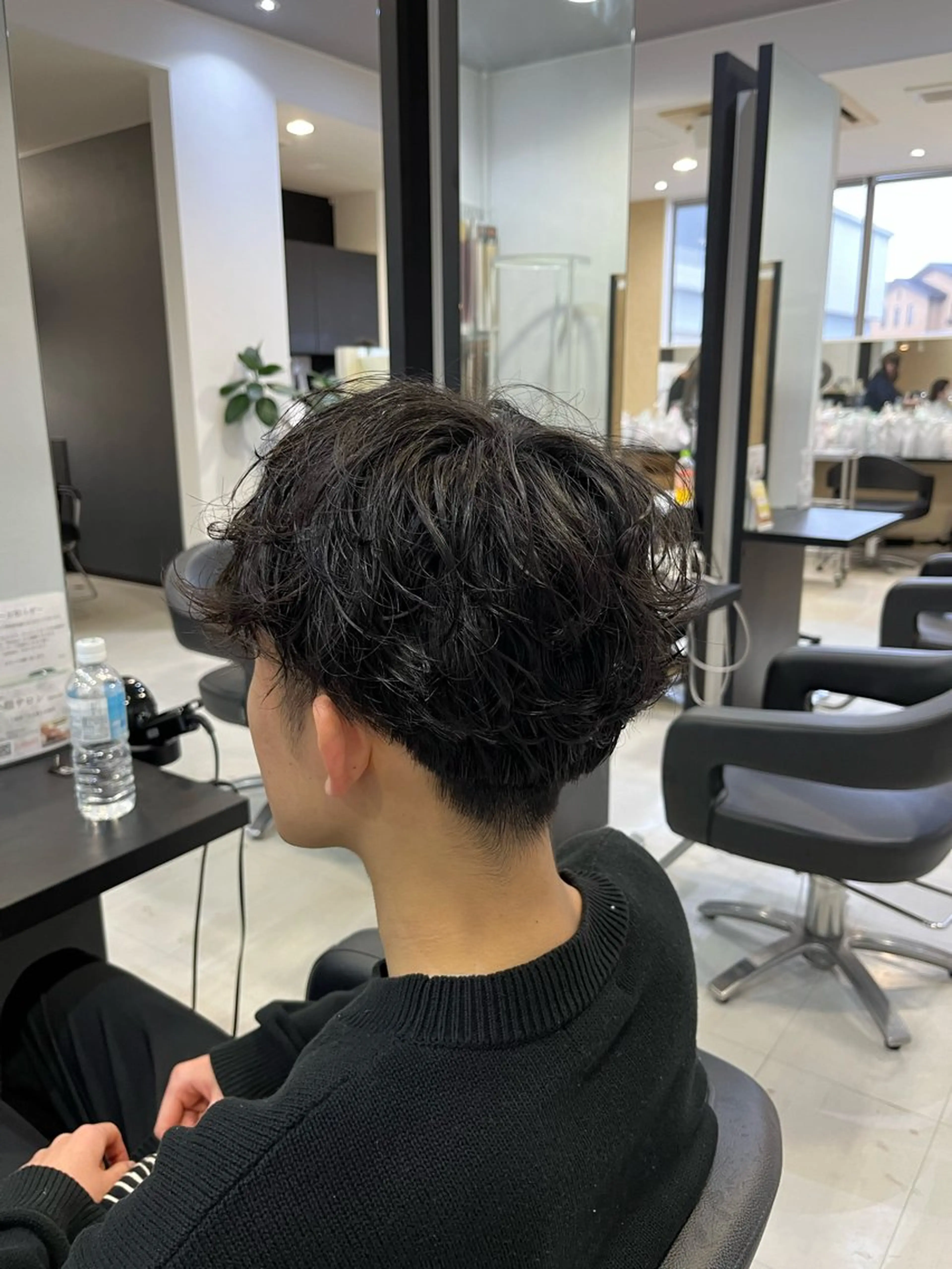 ショート パーマ メンズ カット パーマ 諸岡 玲のヘアスタイル