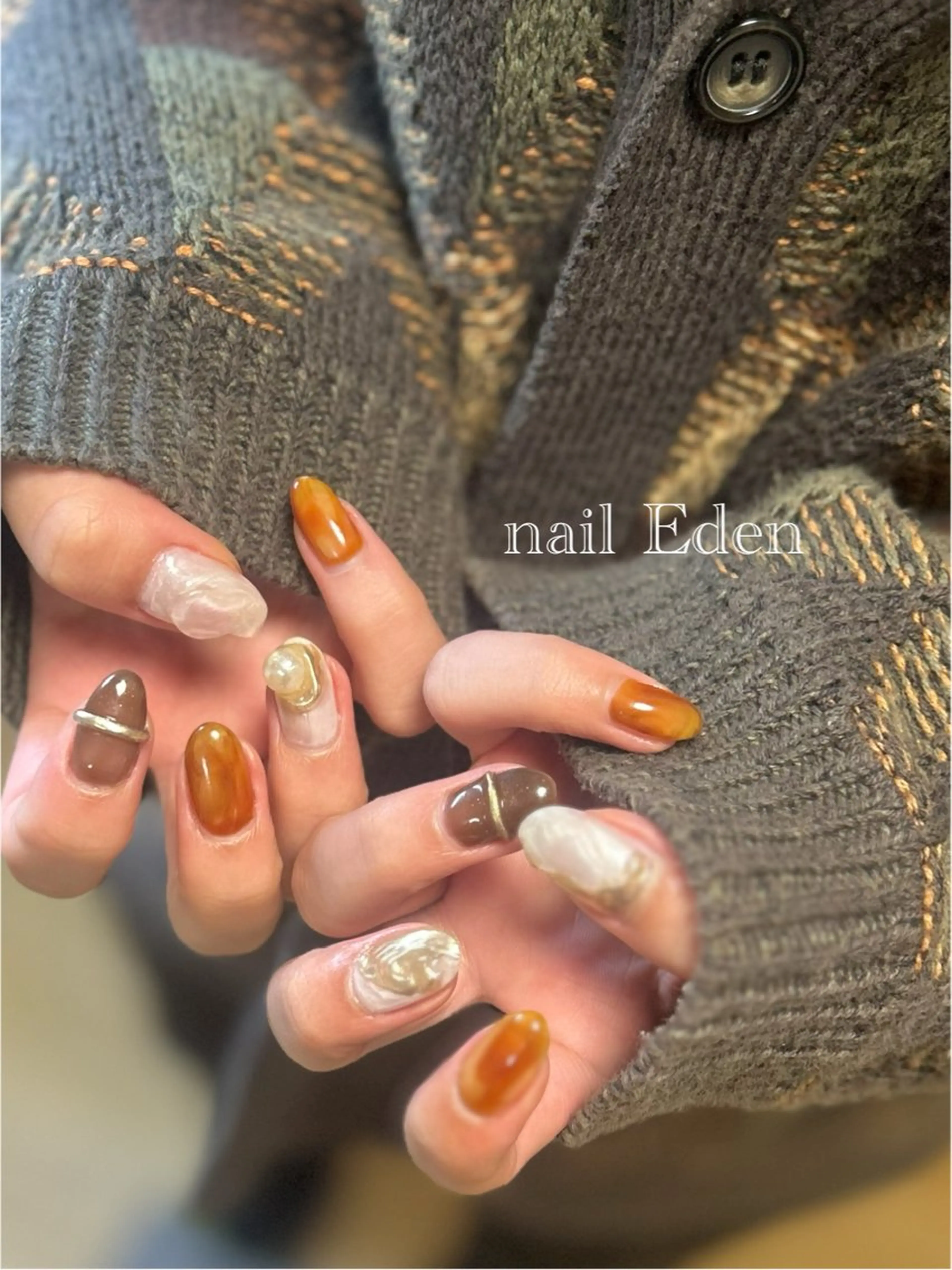 ネイル 持ち込み ハンドネイル ハンドケア Eden　private nail saron所属・Eden ♾️のネイルデザイン
