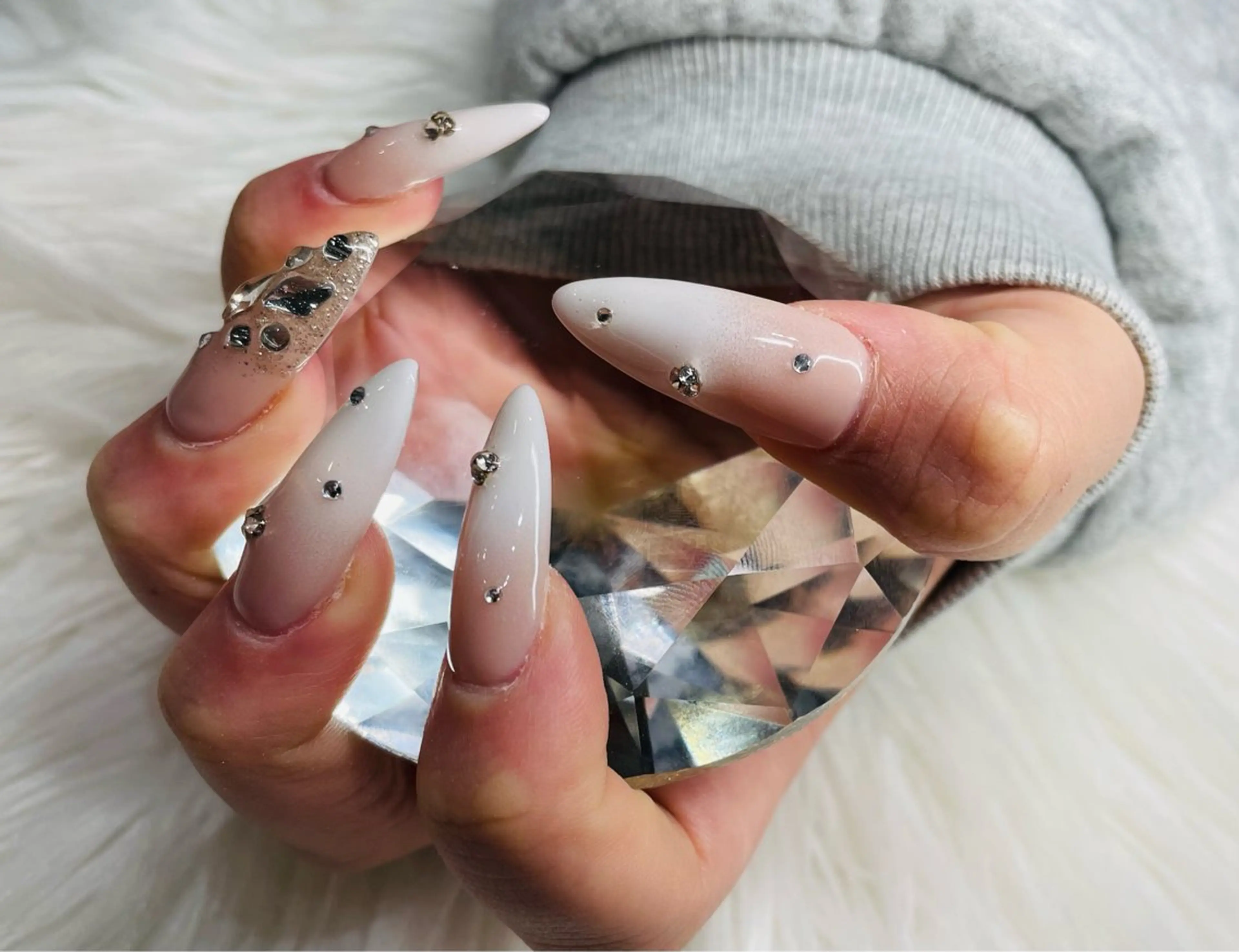 (オフ／ケア込)スカルプ並みの強度✨ジェルチップアプレ💅90分アートコース付の写真