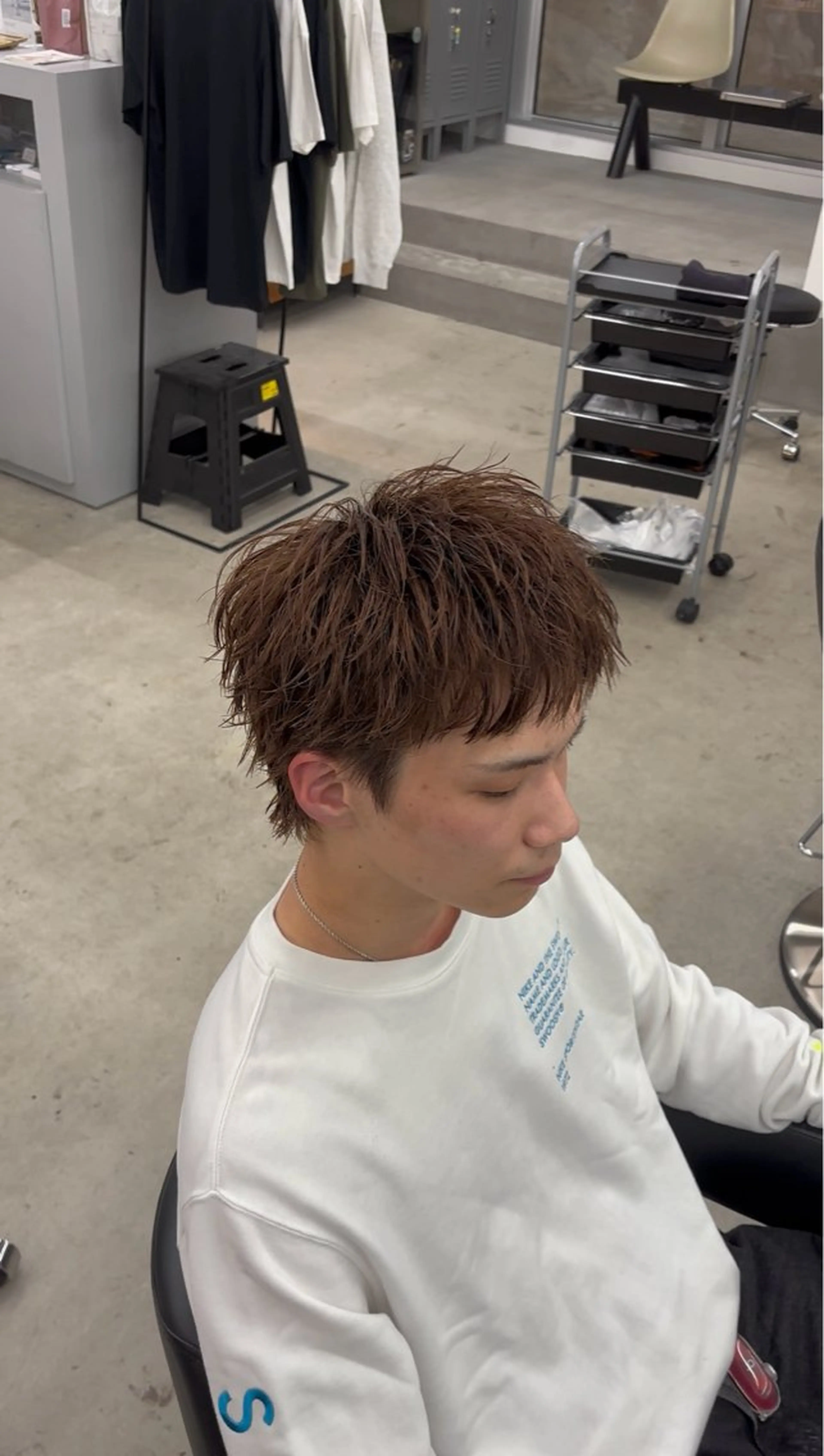 ショート ウルフカット カット なりたひろと / メンズパーマのヘアスタイル