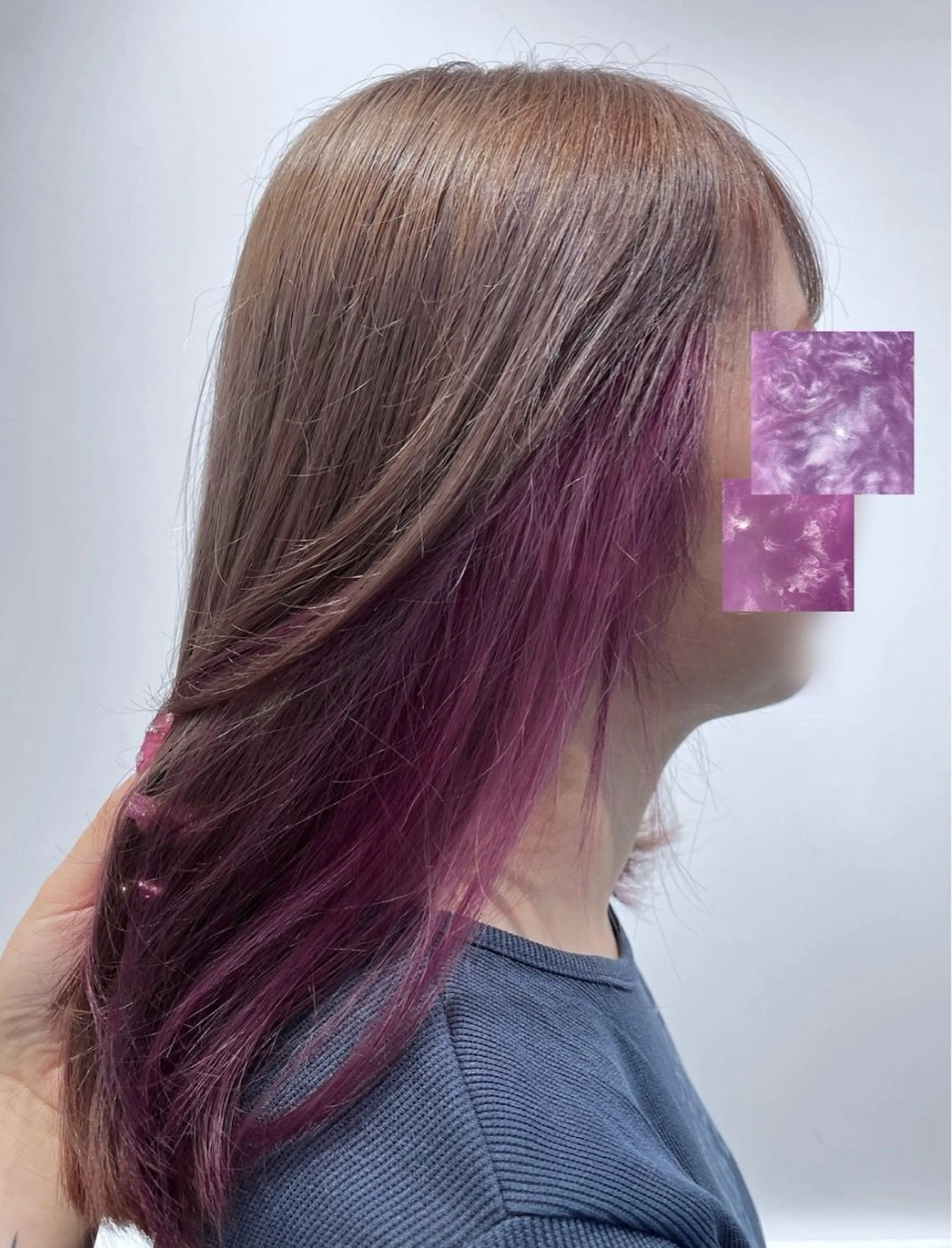 セミロング カラー ヘアアレンジ ヘアカラー トリートメント newi 天王寺 🪐airiのヘアスタイル