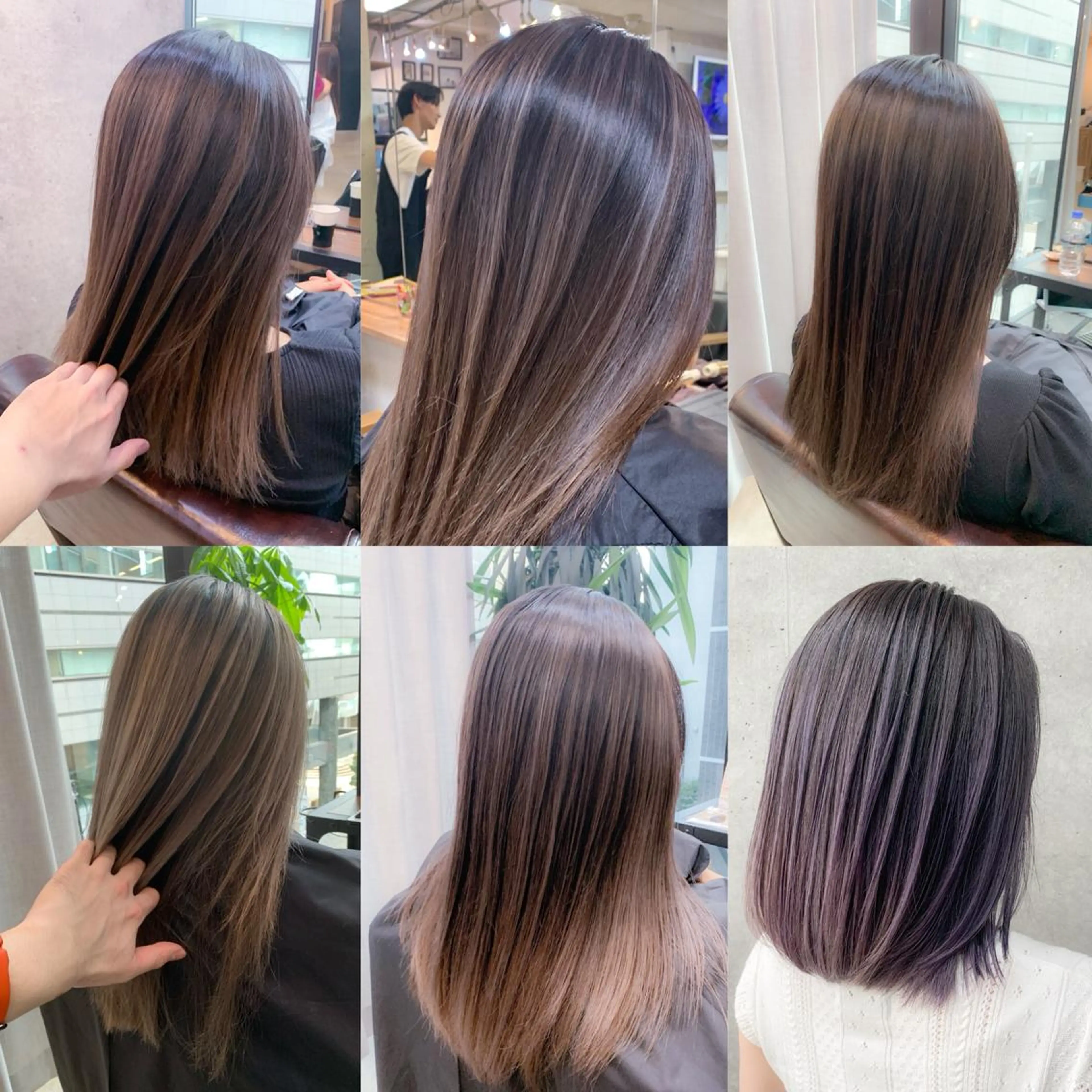 セミロング ハイライト レイヤーカット トリートメント 🔍髪質改善診断🔎 長山　 シュンスケのヘアスタイル