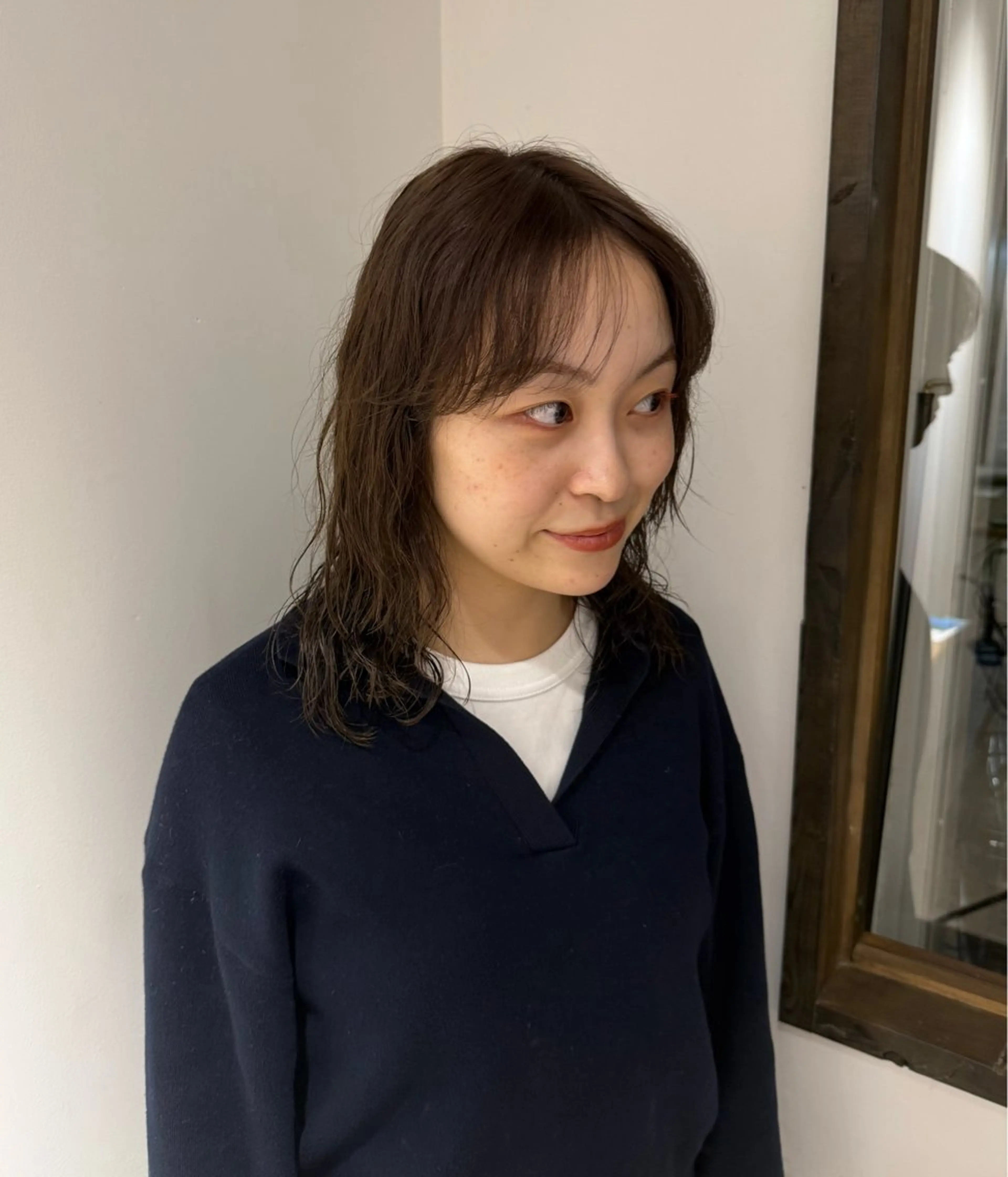 ミディアム カラー ヘアカラー トリートメント 森岡 涼汰のヘアスタイル