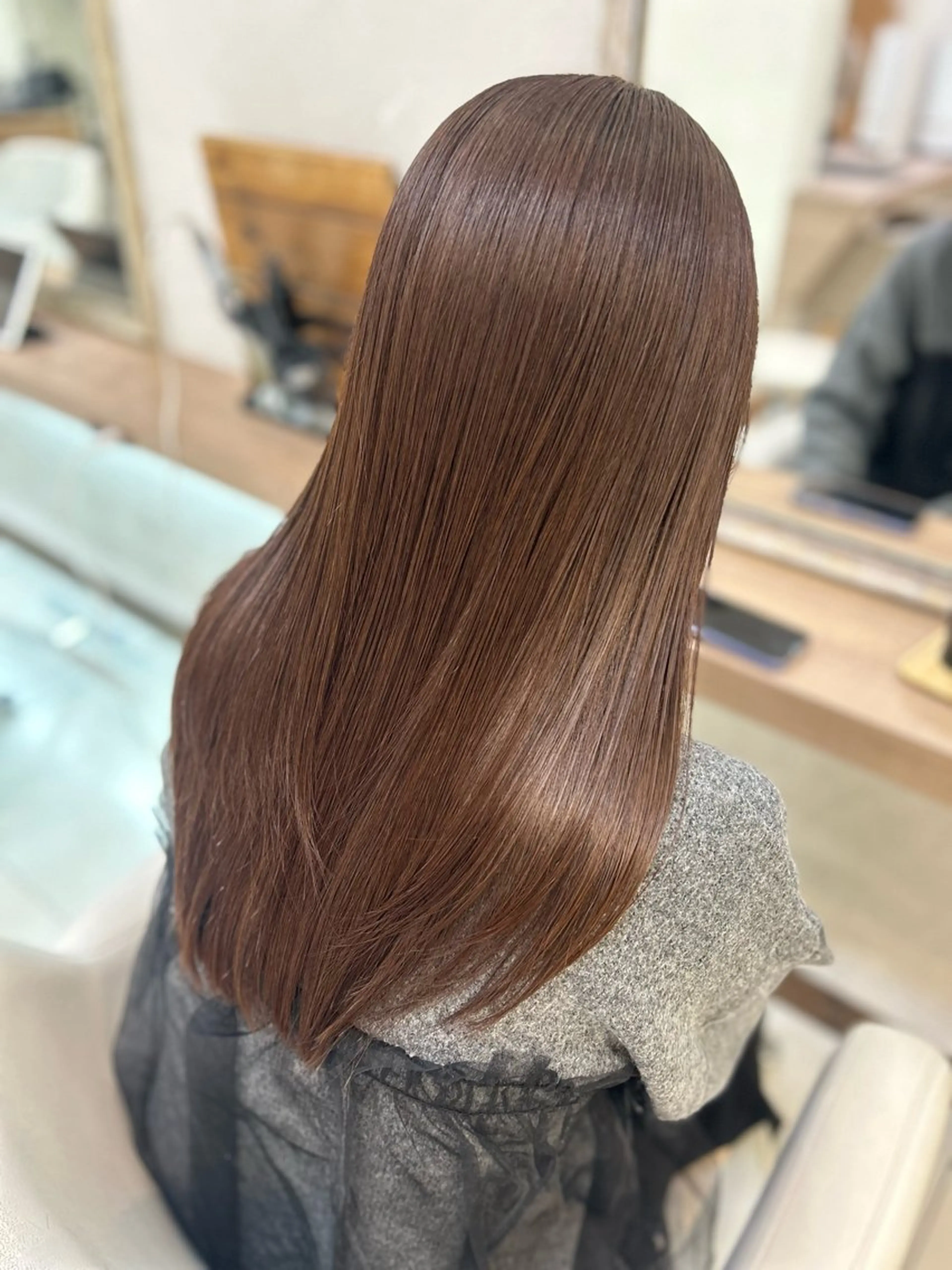 ロング カラー カット ヘアカラー トリートメント 似合わせカラー/艶 髪質改善/ヨシザキのヘアスタイル