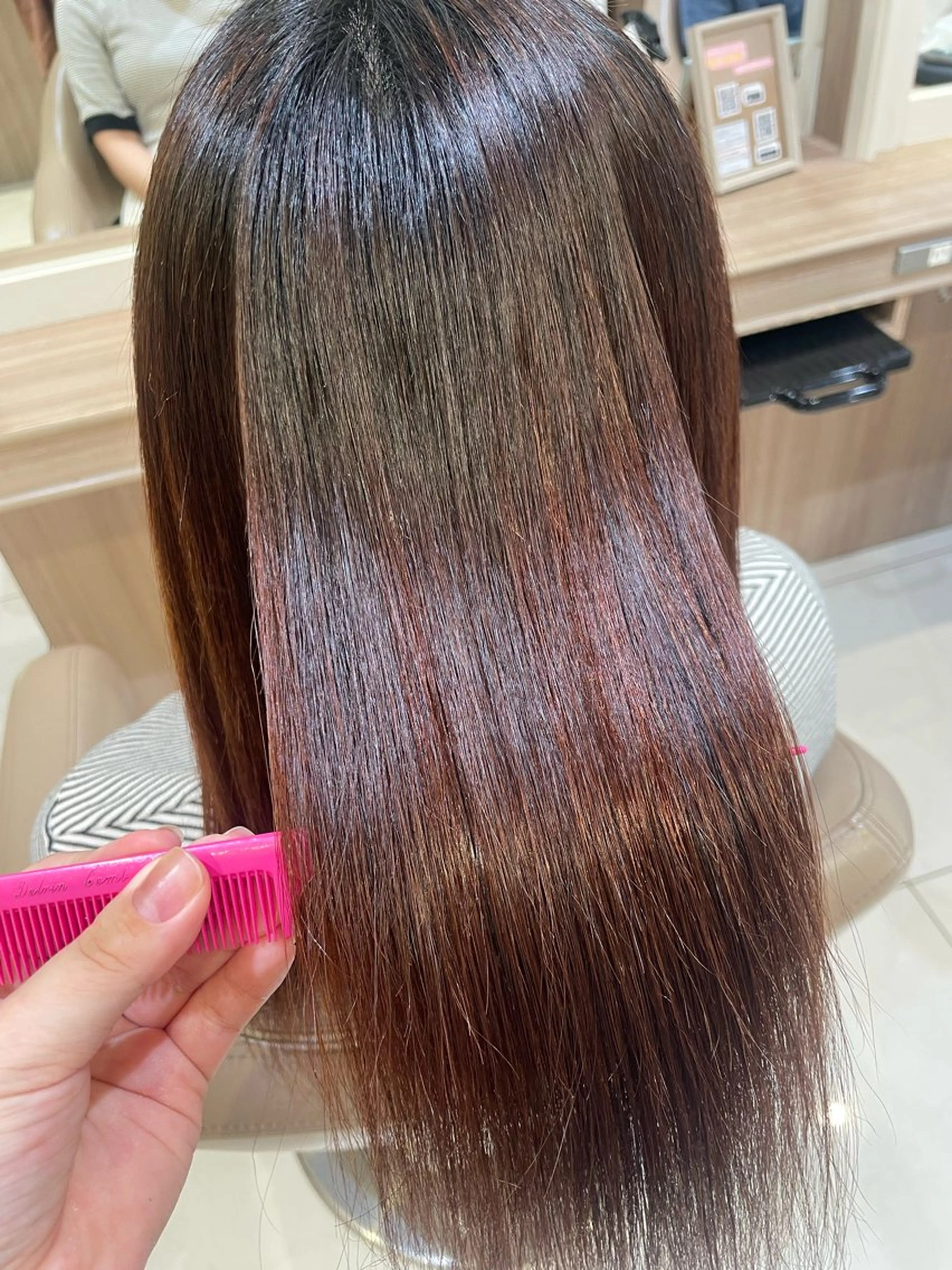 セミロング パーマ 縮毛矯正 トリートメント 韓国ヘアメイク🎀/ 縮毛矯正✨山本媛香のヘアスタイル