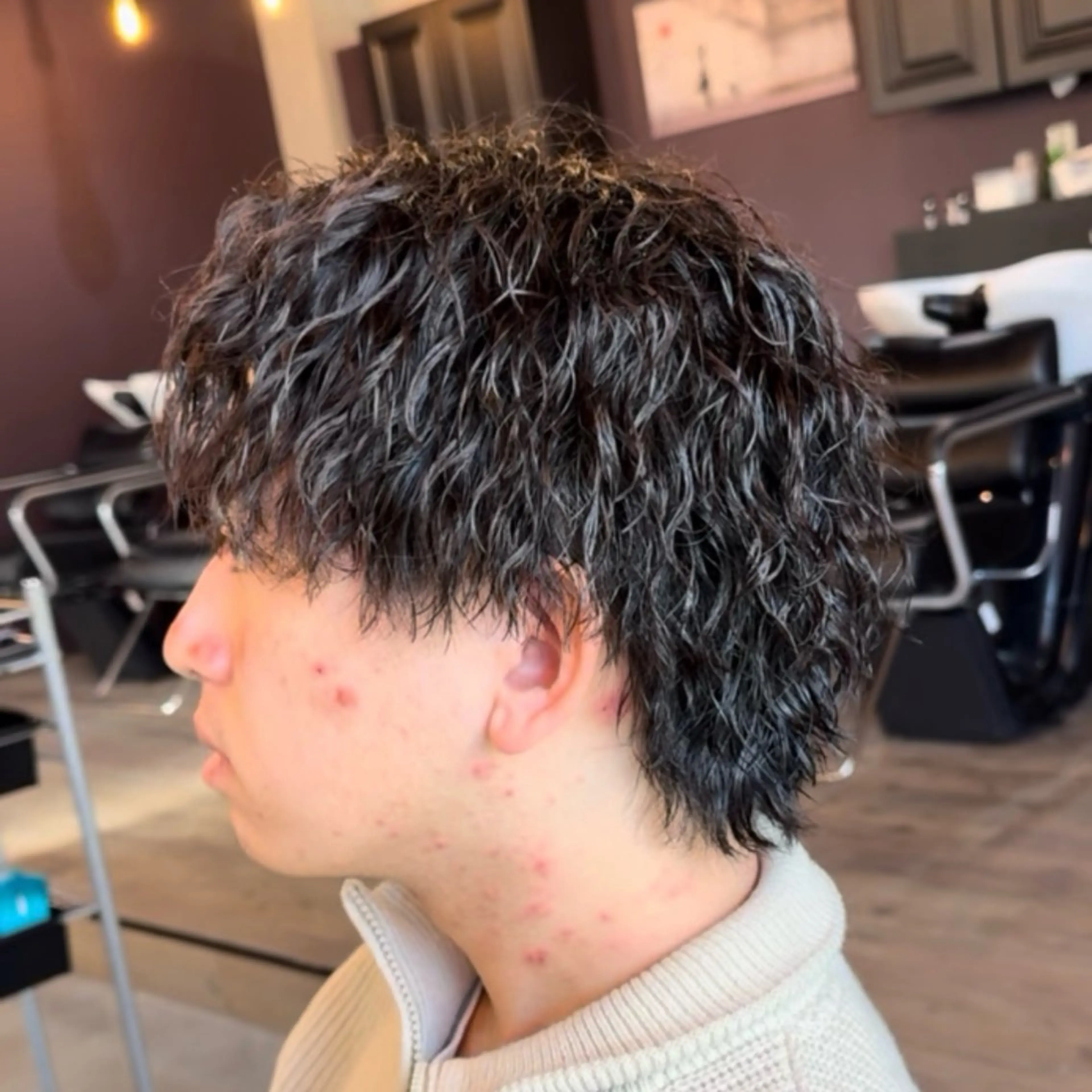 ミディアム パーマ メンズ カット パーマ ツイスパ/ TAKUMIのヘアスタイル