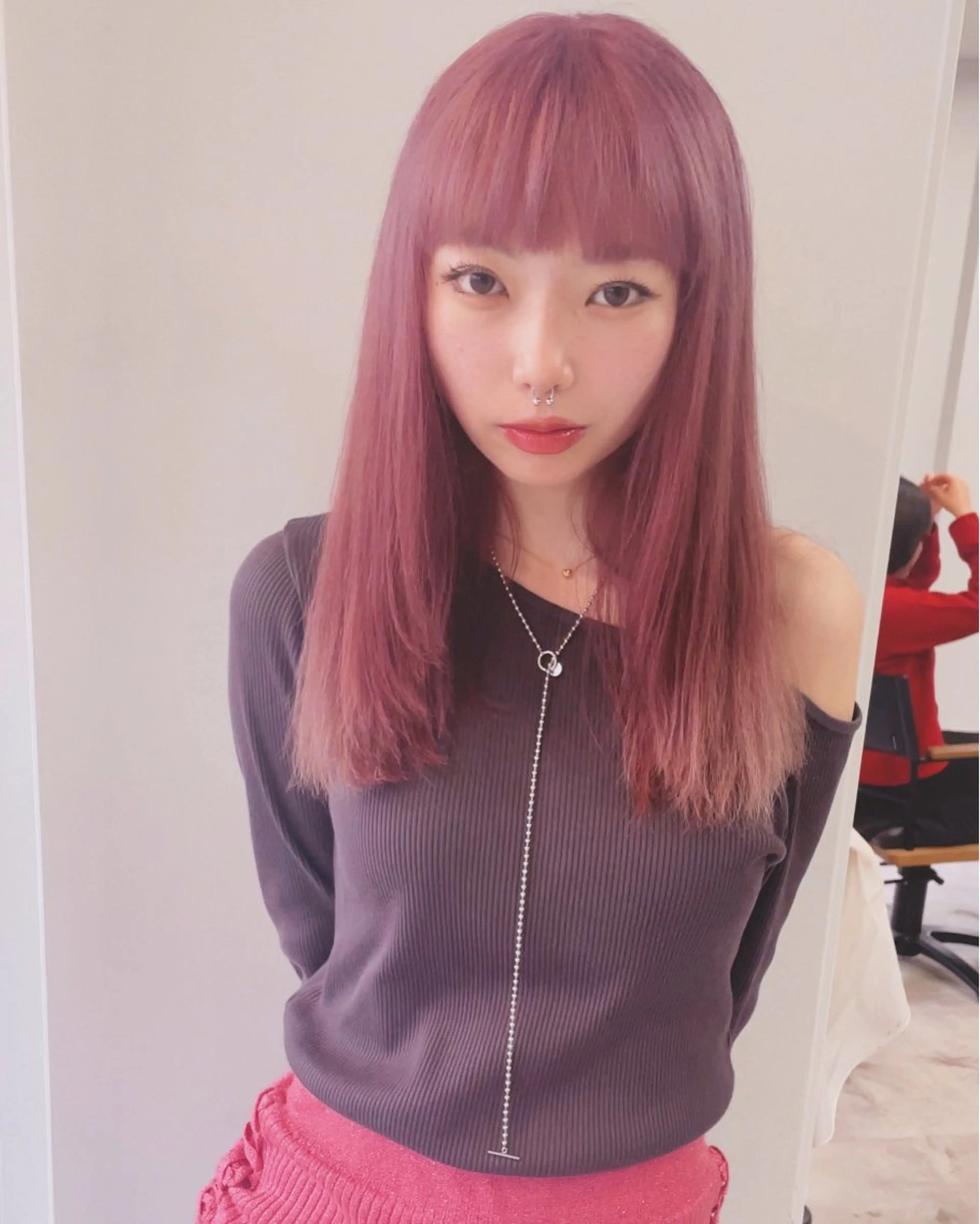 ロング カラー ヘアカラー トリートメント 山浦司颯/ カラー/レイヤーのヘアスタイル