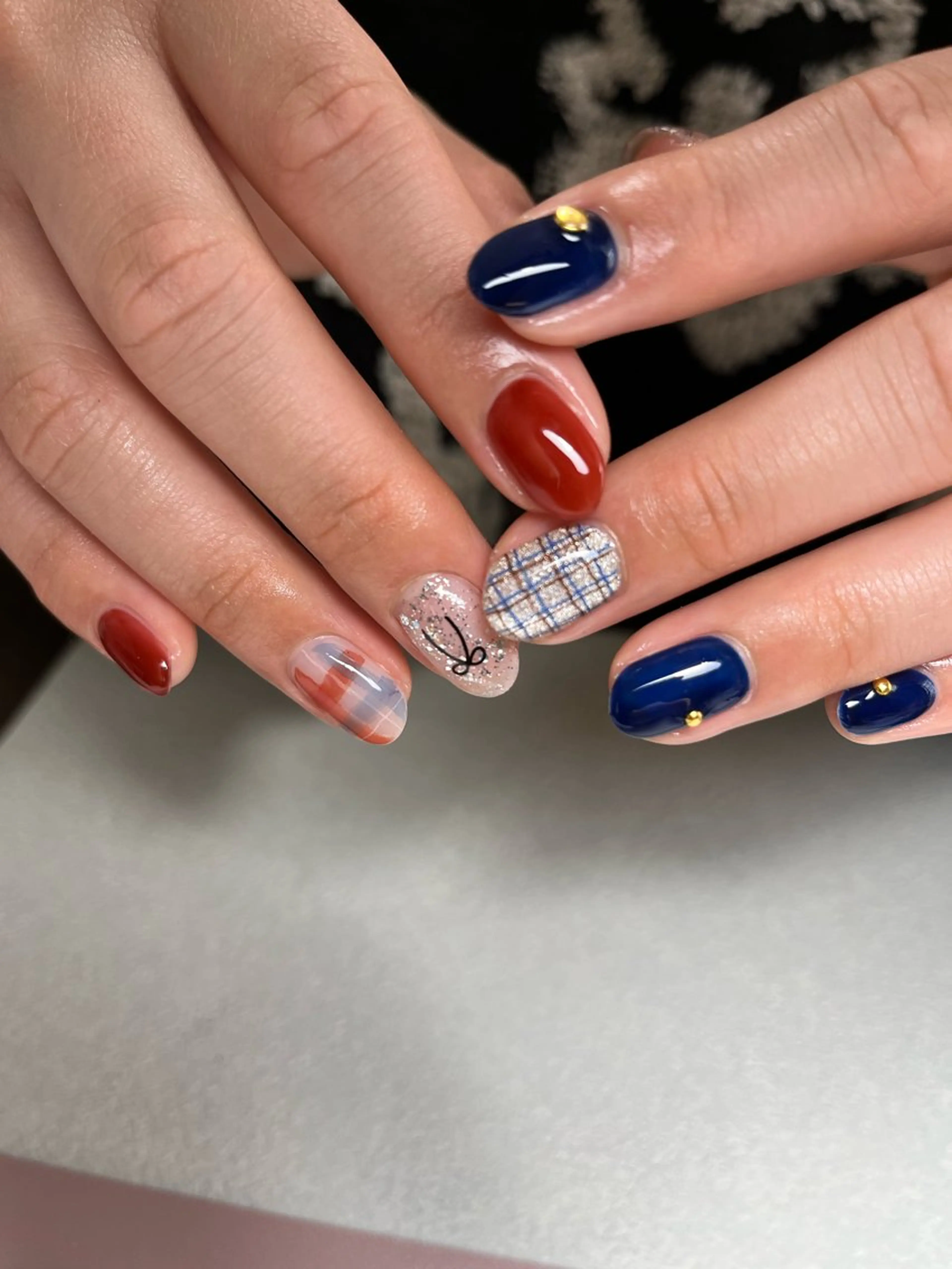 ネイル ハンドネイル tsumeya ゆるかわ手描きネイルのネイルデザイン