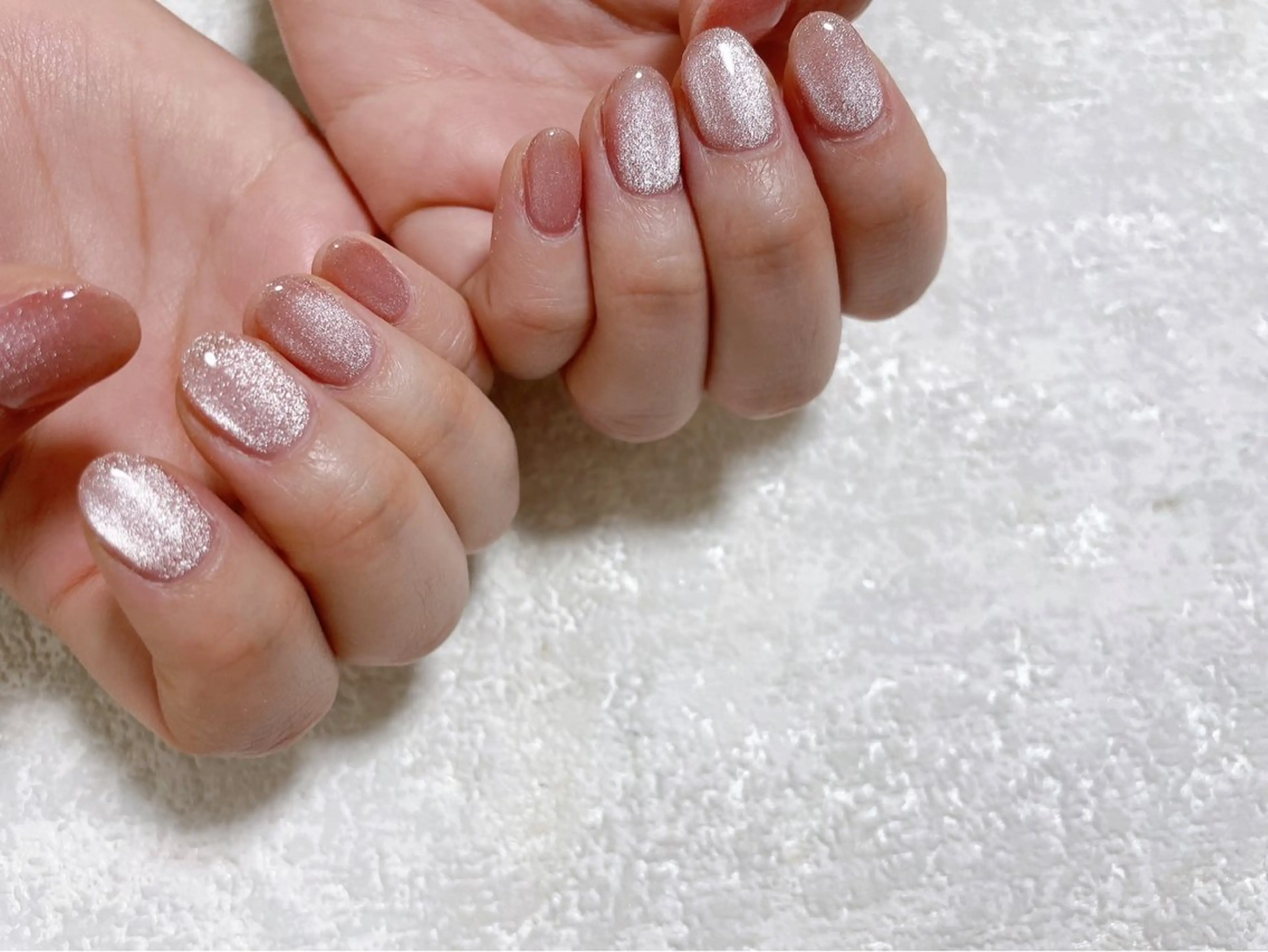 ネイル オーロラネイル フットネイル フレンチネイル ジェルネイル 韓国ネイル ハンドネイル Mogu nail 二子玉川のネイルデザイン