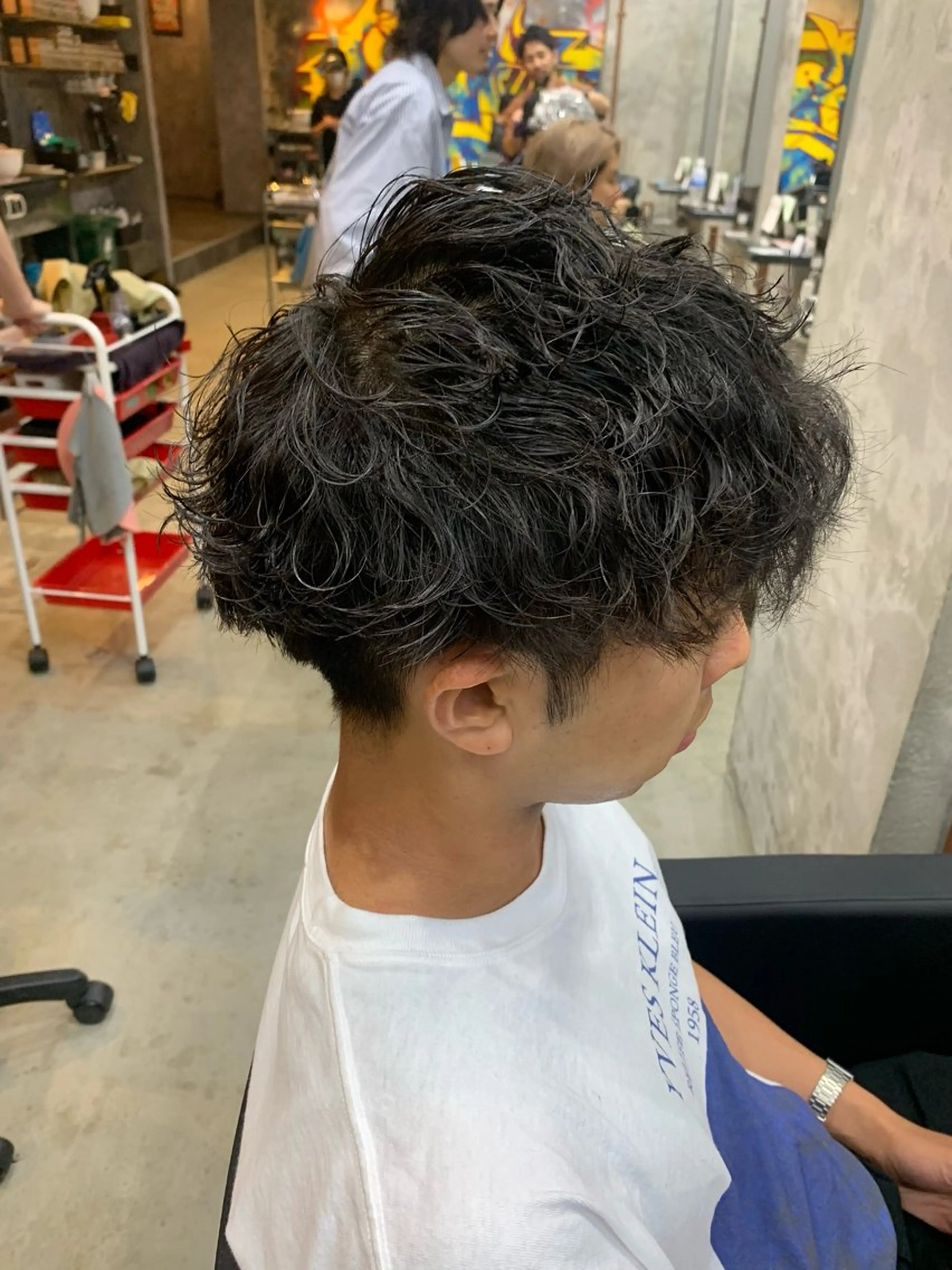 パーマ メンズ マッシュ メンズパーマ 波巻きパーマ カット パーマ ⚡️メンズパーマ特化 mens支持◎/忠地のヘアスタイル