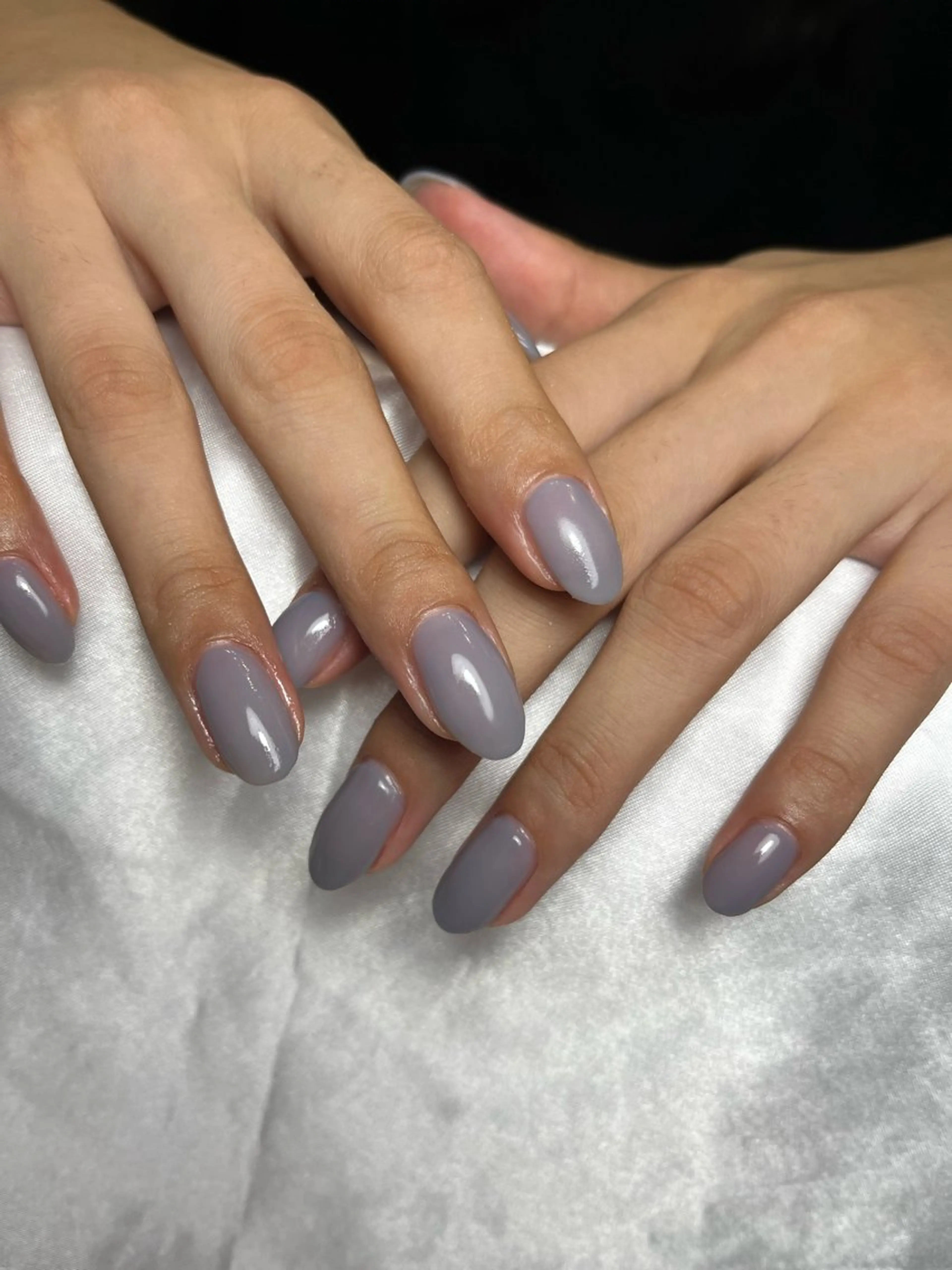 ネイル ブルー ワンカラーネイル シンプルネイル ハンドネイル sona nail所属・K Chieのネイルデザイン