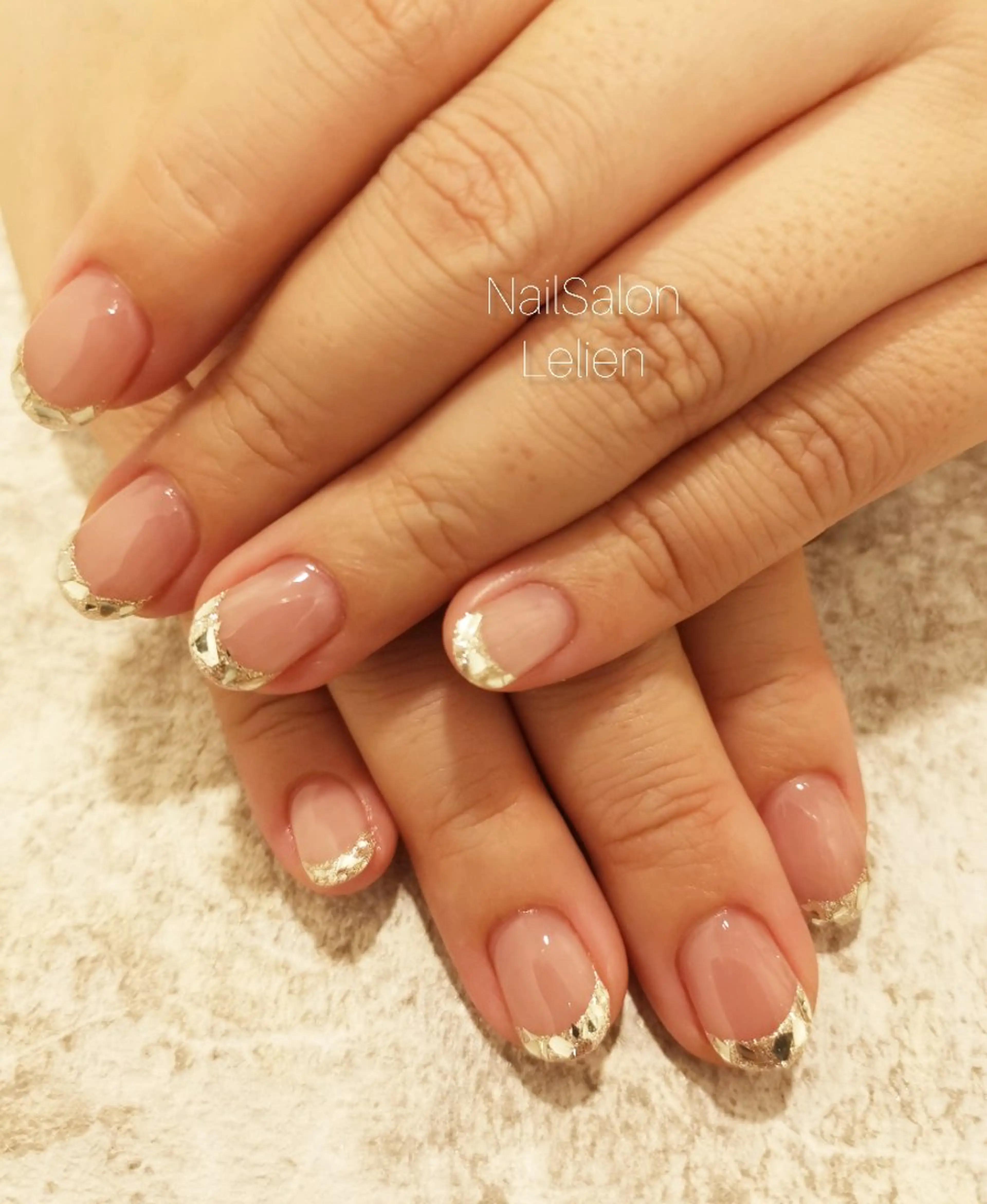 ネイル フレンチネイル ガラスフレンチ ハンドネイル 人気エリア💖完全個室【ルリエ】所属・ネイルサロン Lelienルリエのネイルデザイン